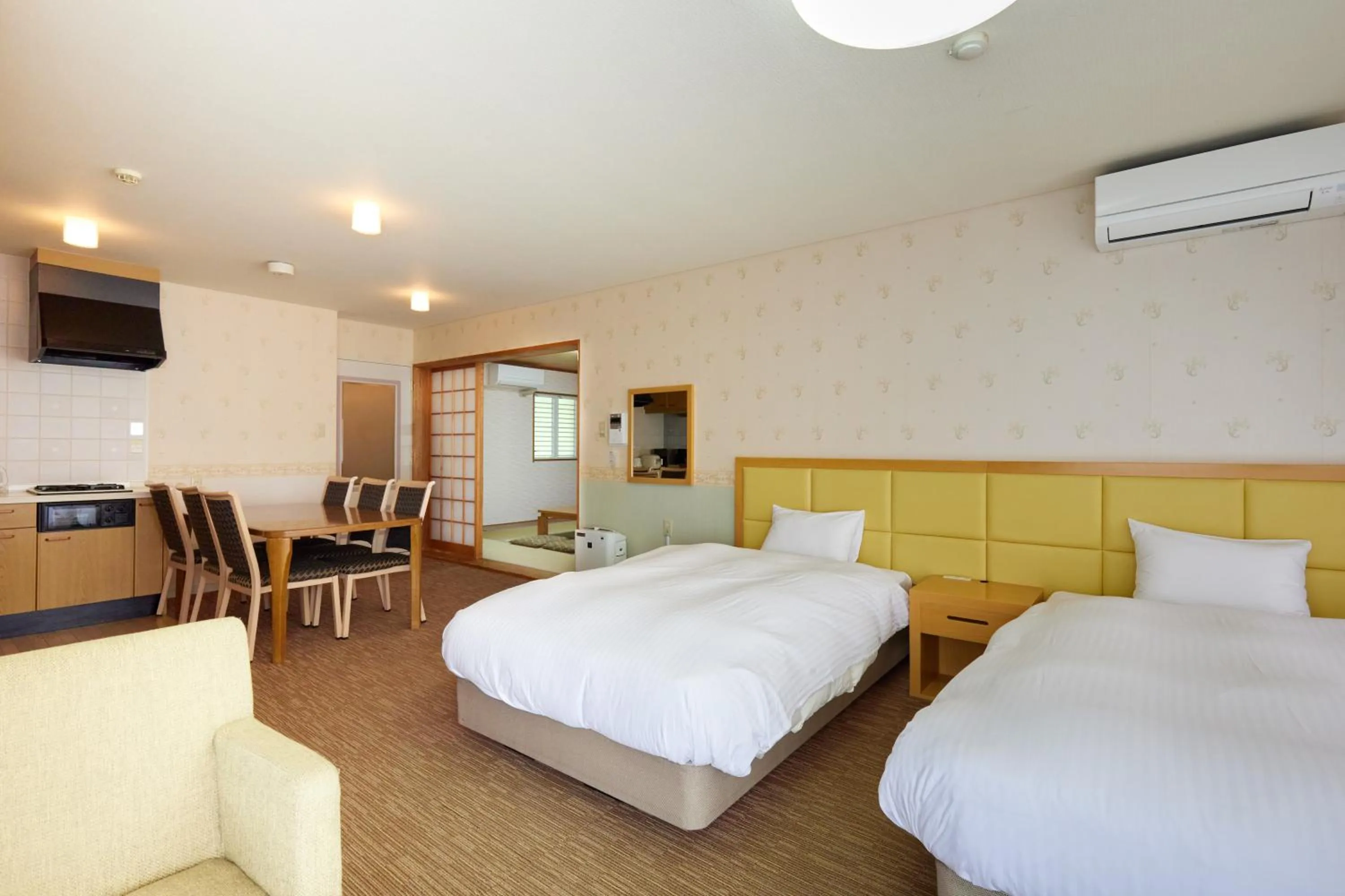 Bed in Reyzenit Kinosaki Suite VILLA