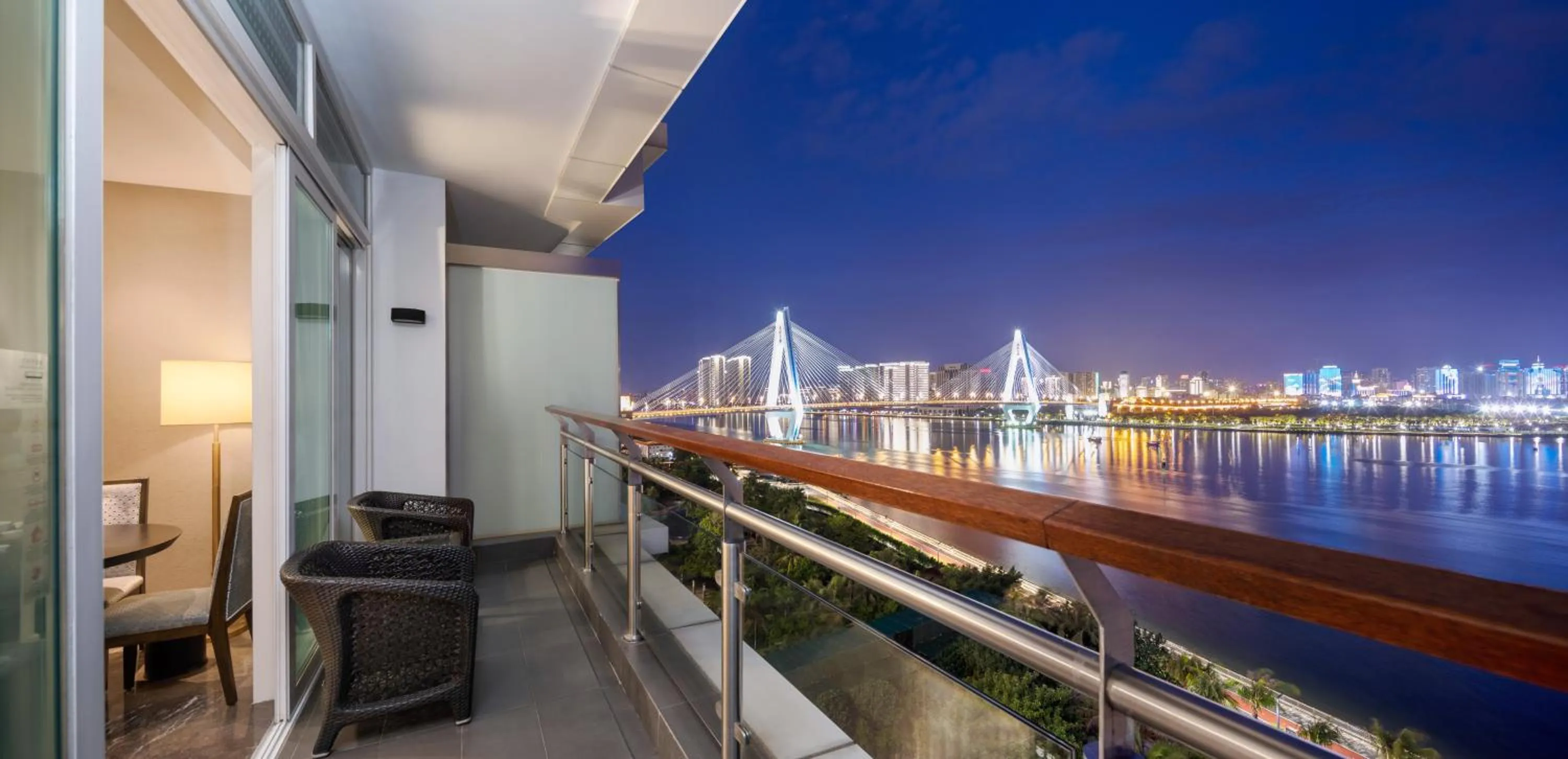 Night in InterContinental Haikou Seaview by IHG