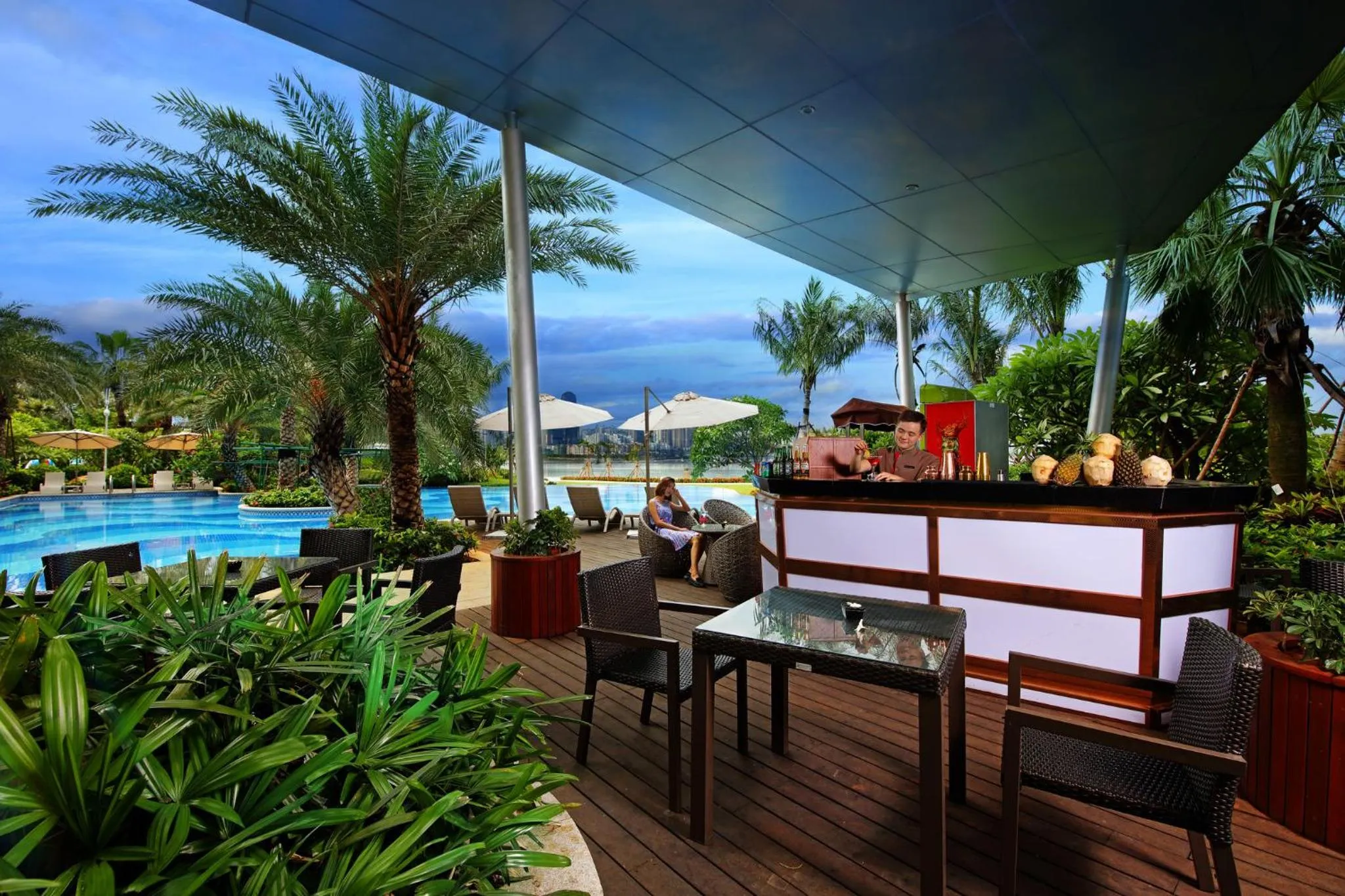 Swimming pool in InterContinental Haikou Seaview by IHG