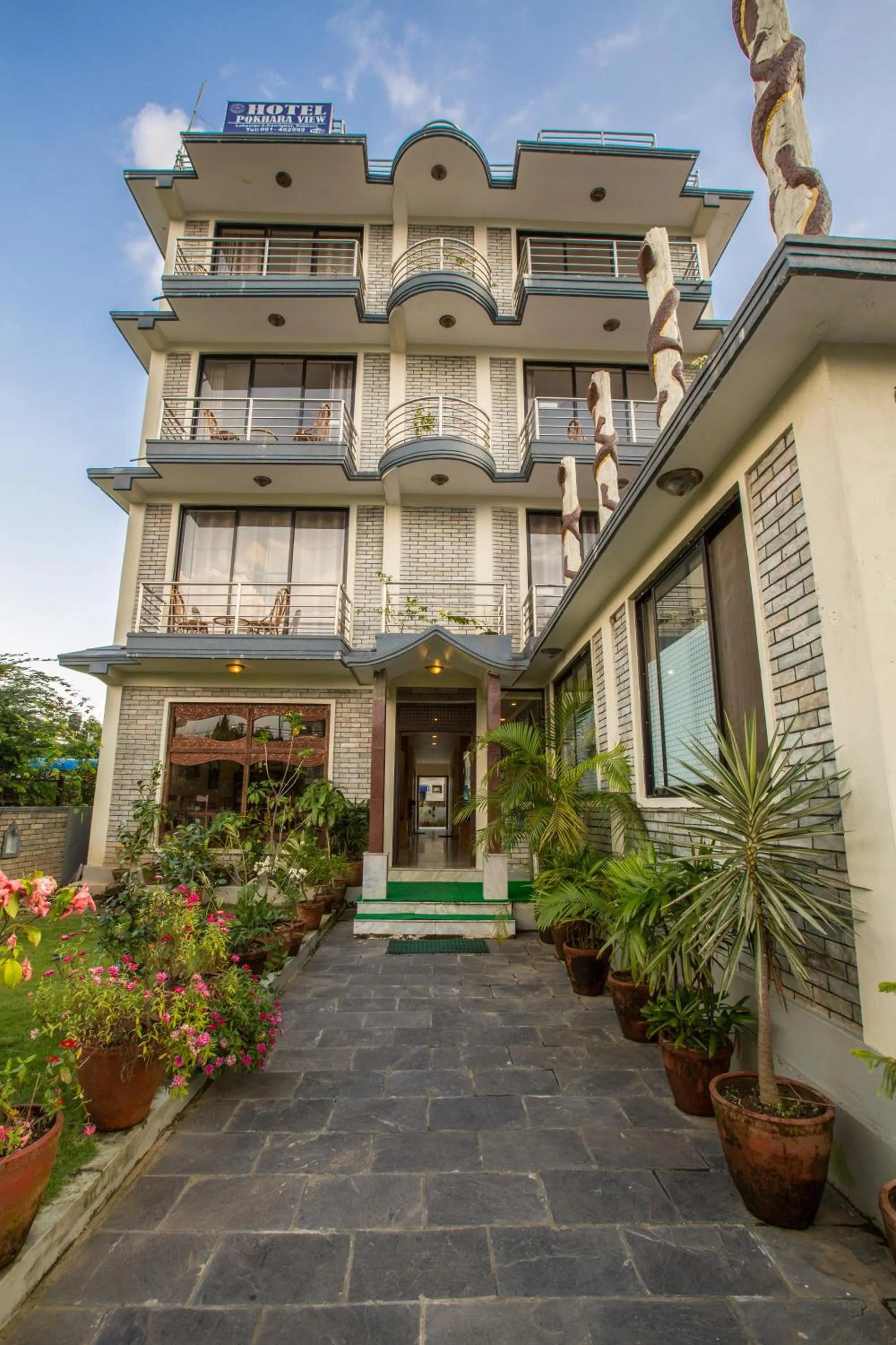 Facade/entrance in Hotel Pokhara View