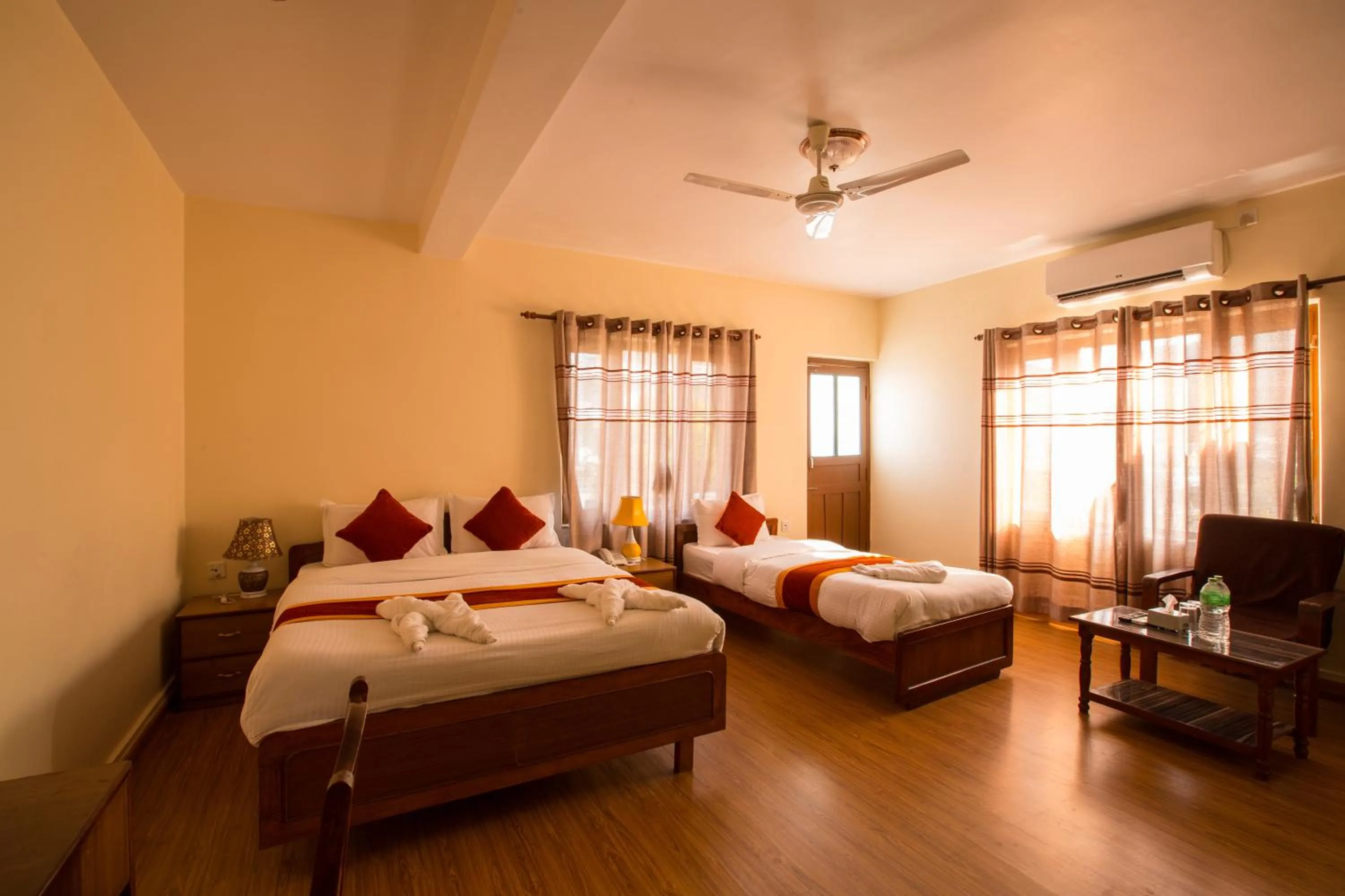 Photo of the whole room, Bed in Hotel Pokhara View