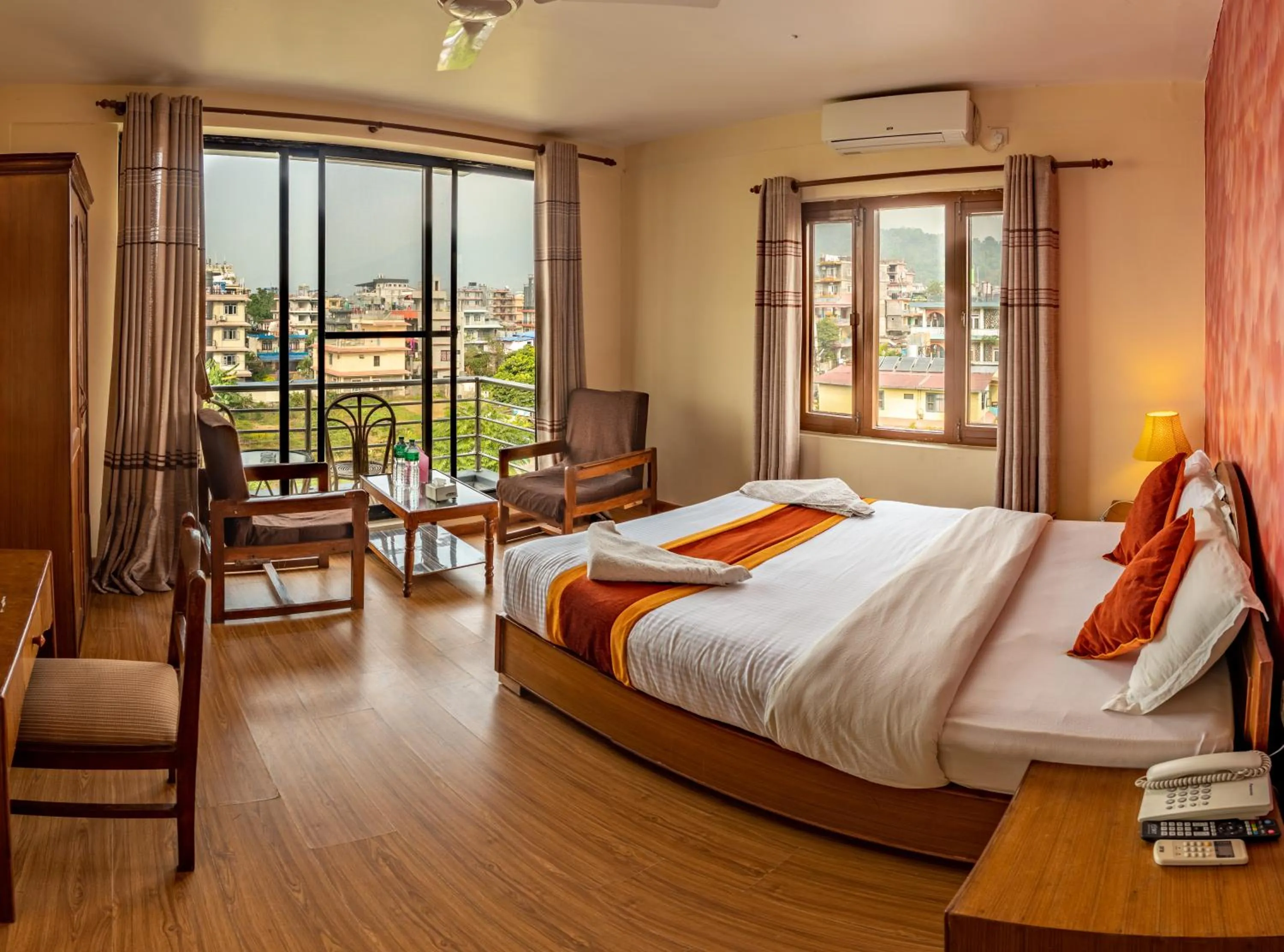 Photo of the whole room, Bed in Hotel Pokhara View