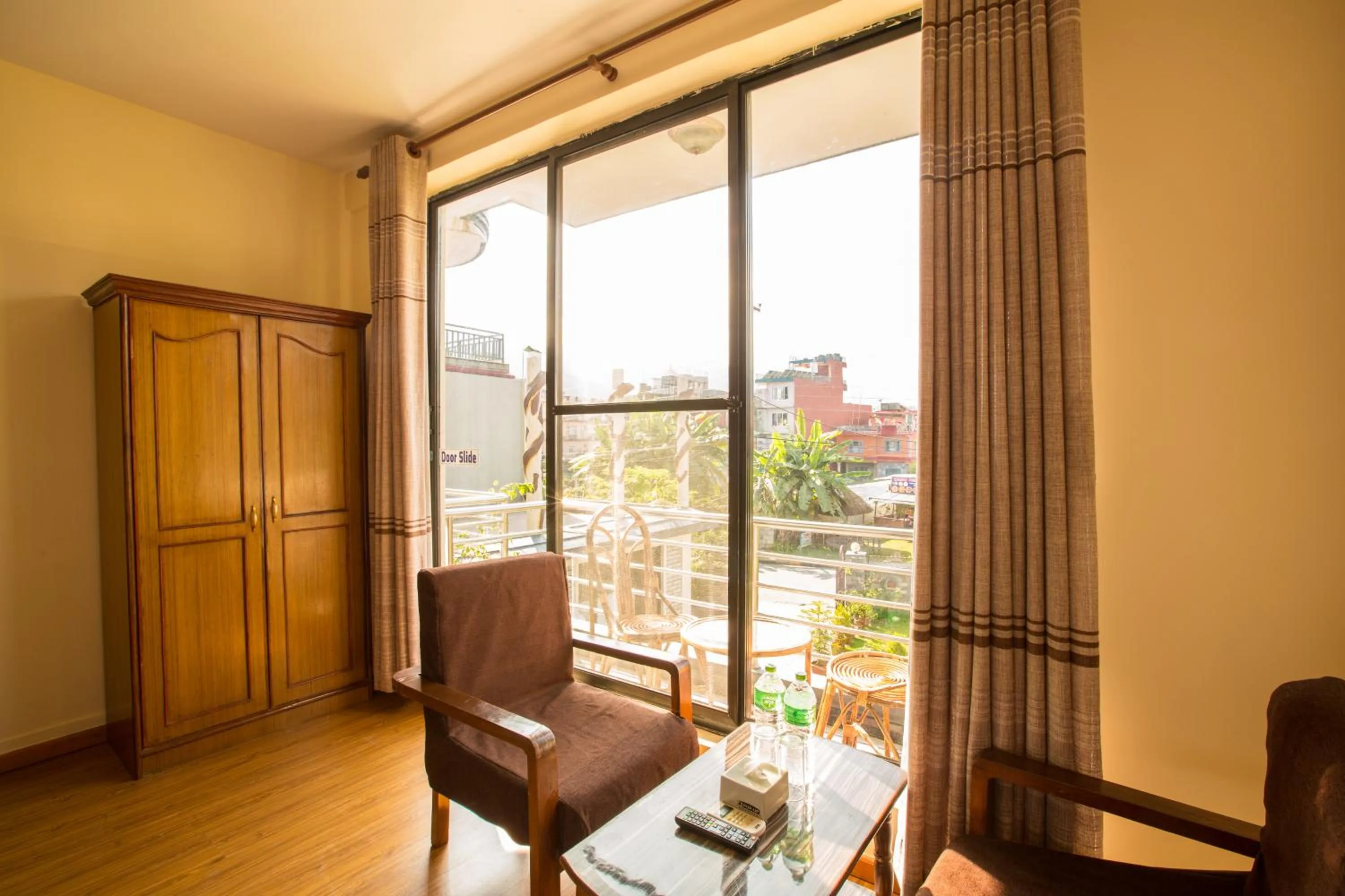 Seating area in Hotel Pokhara View