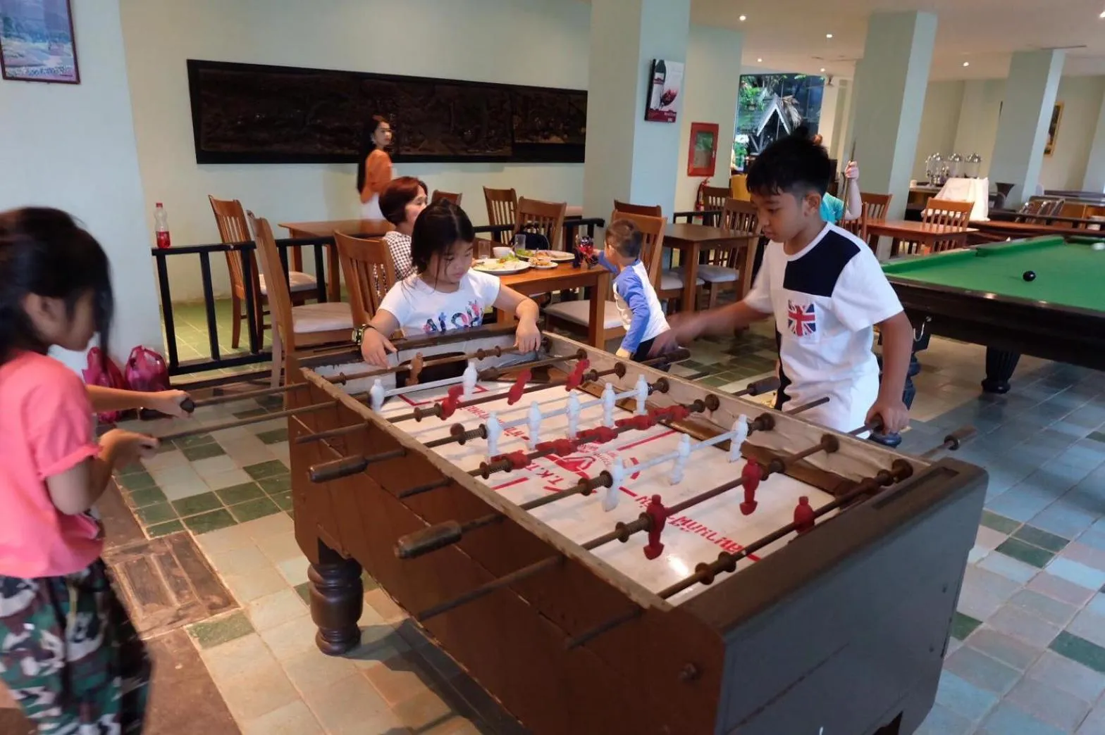 Seating area in A Hotel Budget