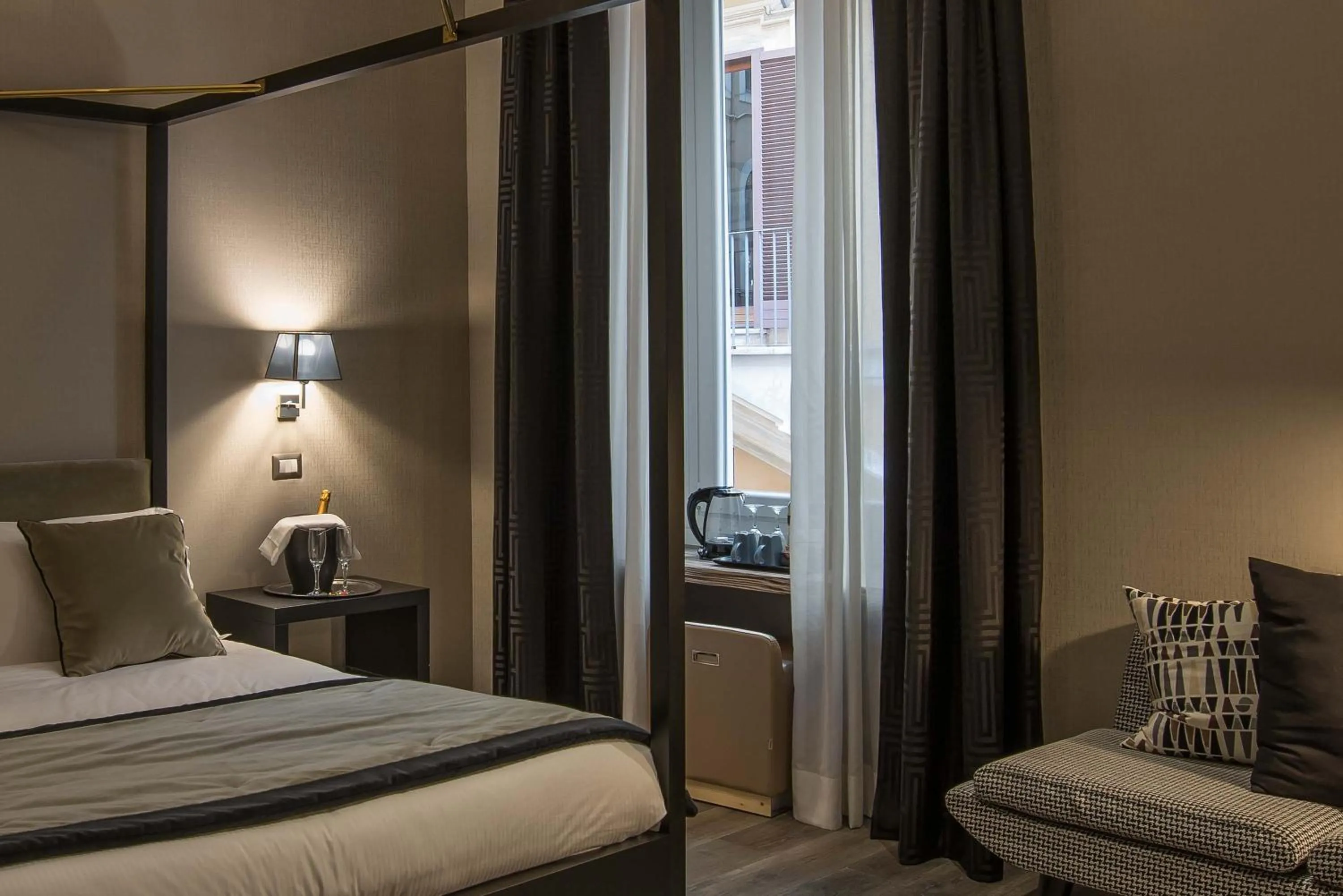 Bedroom, Bed in Colonna Suite Del Corso