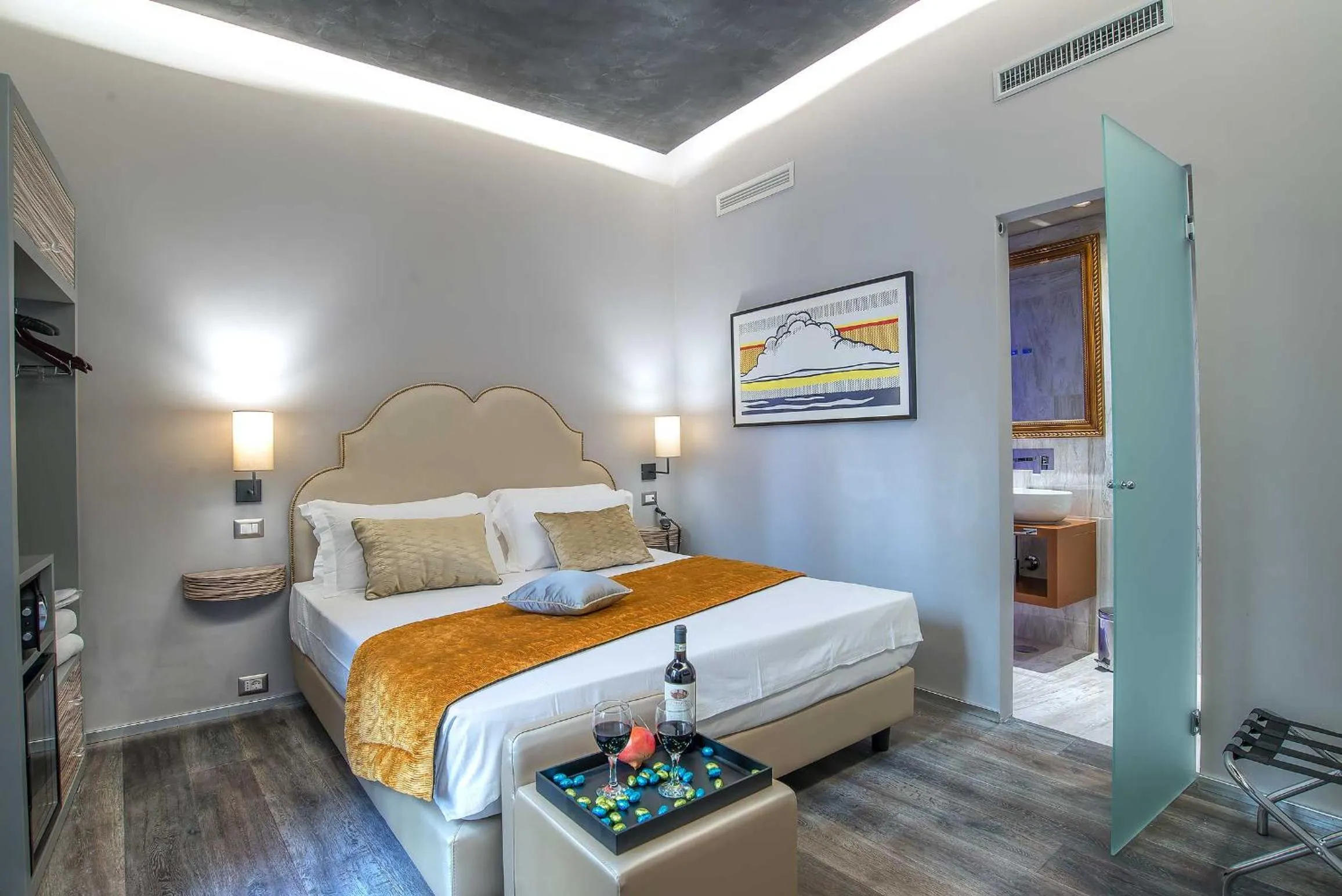 Lobby or reception, Bed in Colonna Suite Del Corso