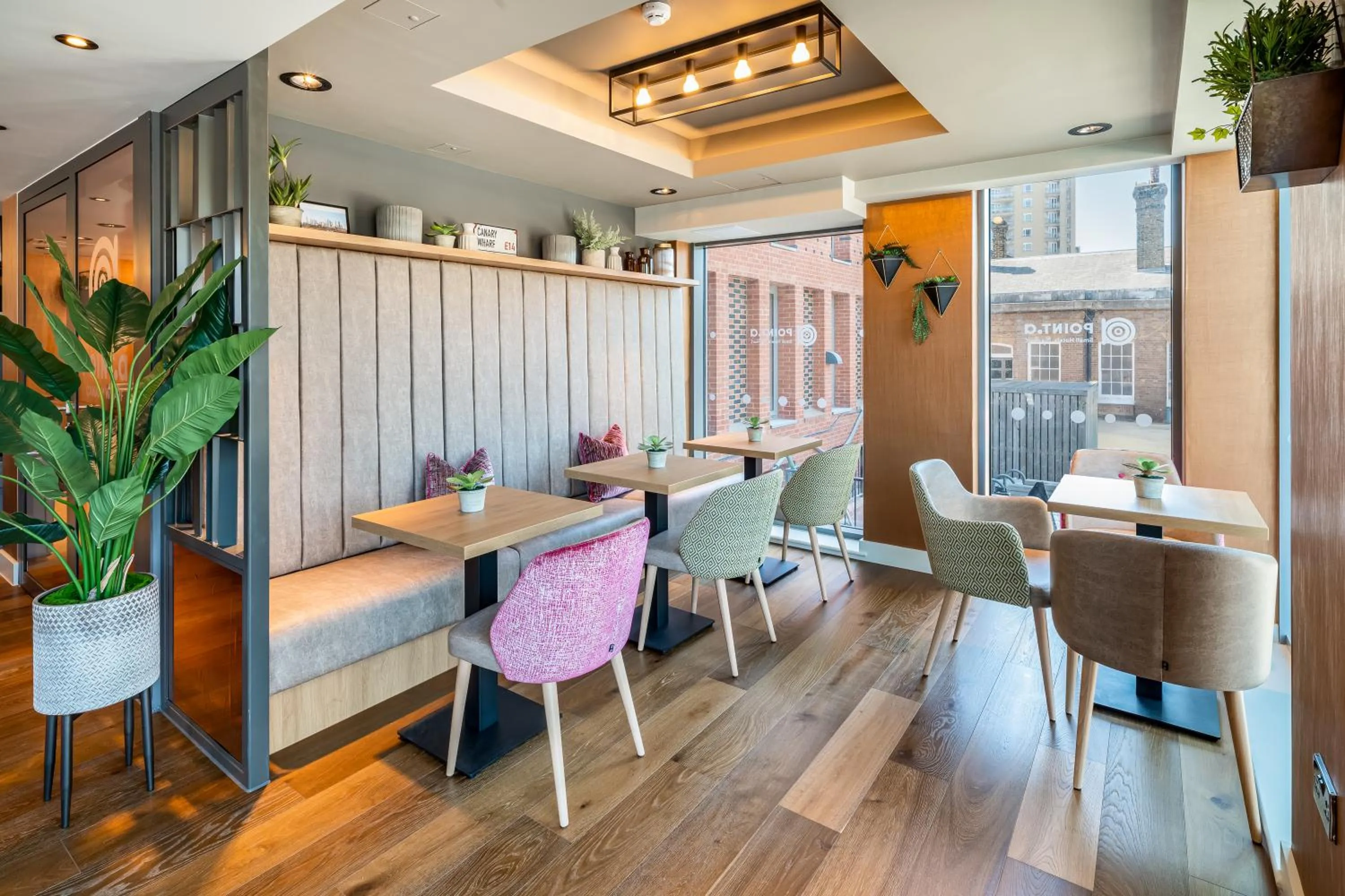 Communal lounge/ TV room in Point A Hotel London Canary Wharf