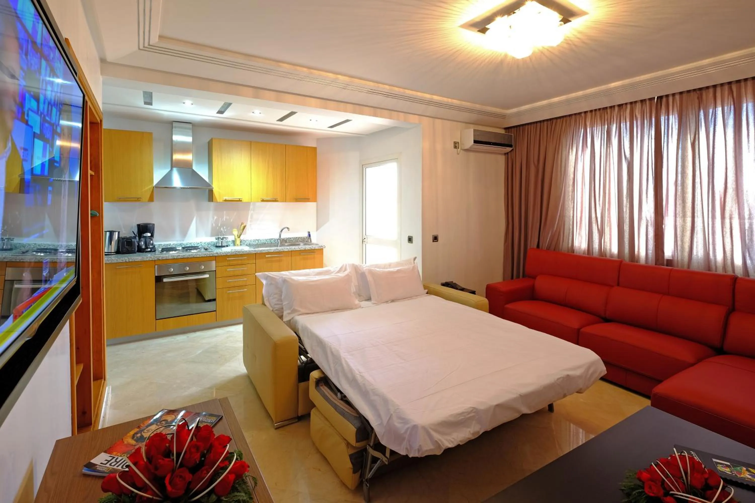 Bed in Appart Hôtel Mouna