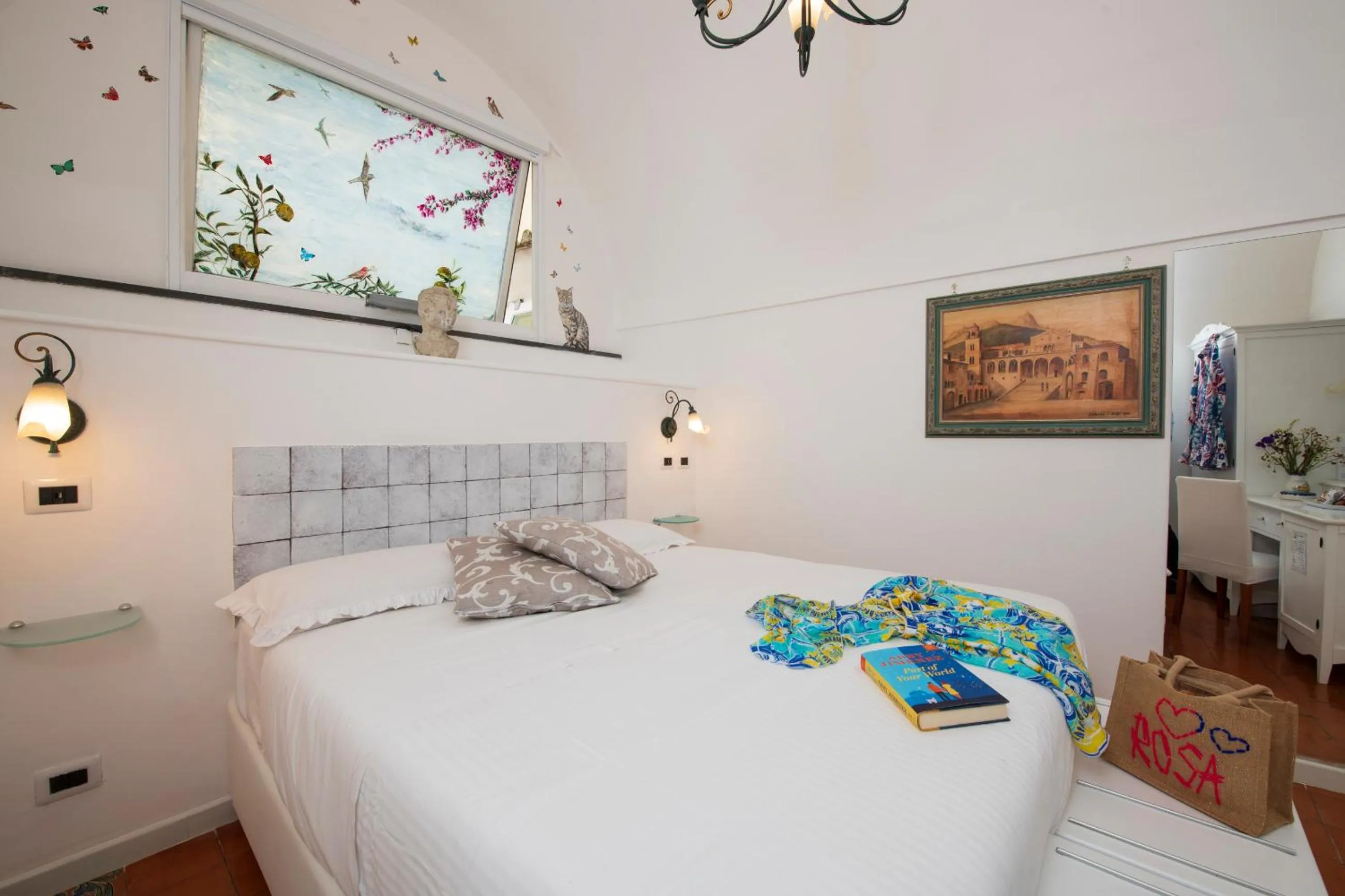 Bedroom, Bed in Hotel Antica Repubblica in Amalfi center at 100mt from the sea
