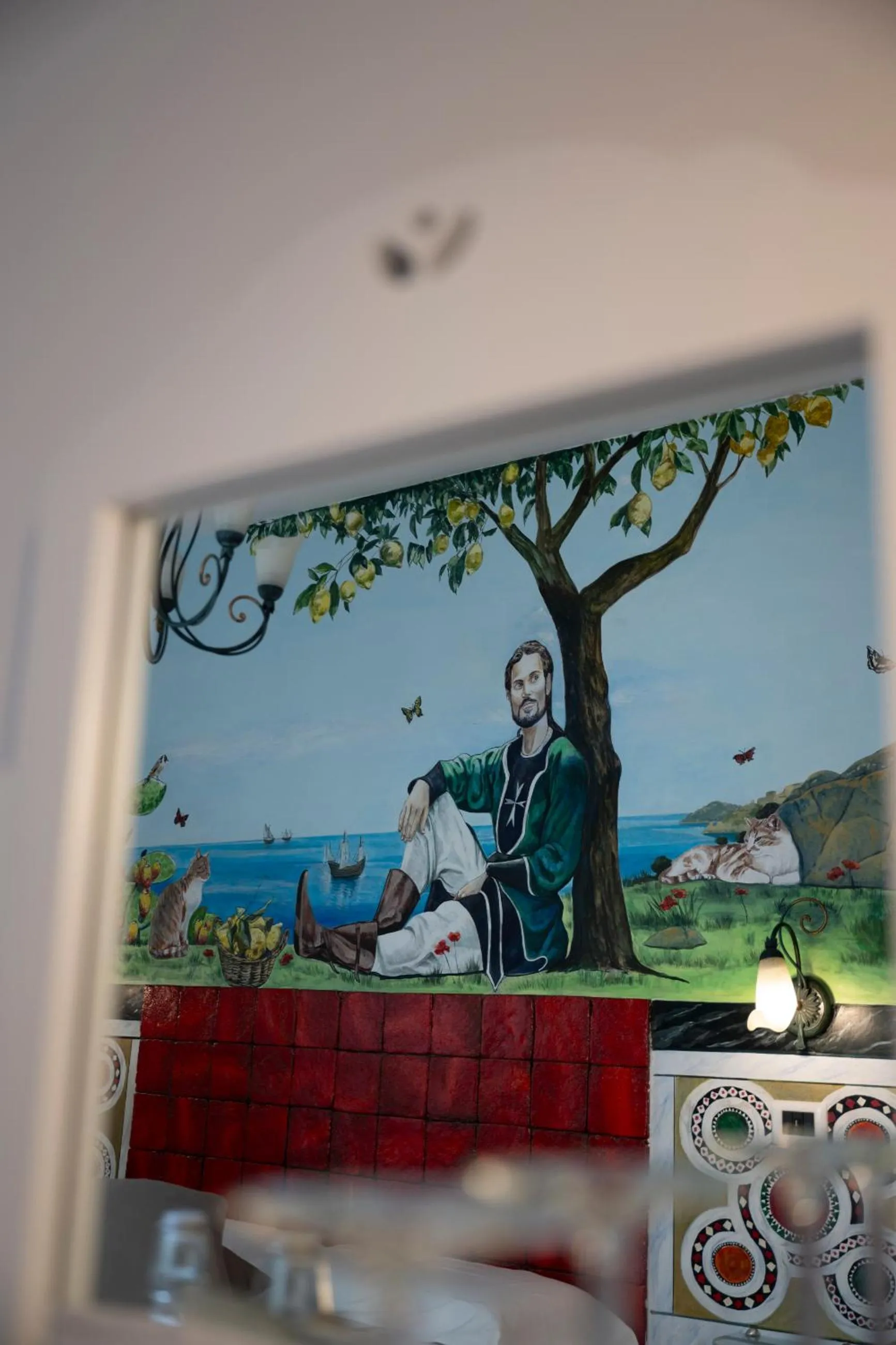 Decorative detail in Hotel Antica Repubblica in Amalfi center at 100mt from the sea