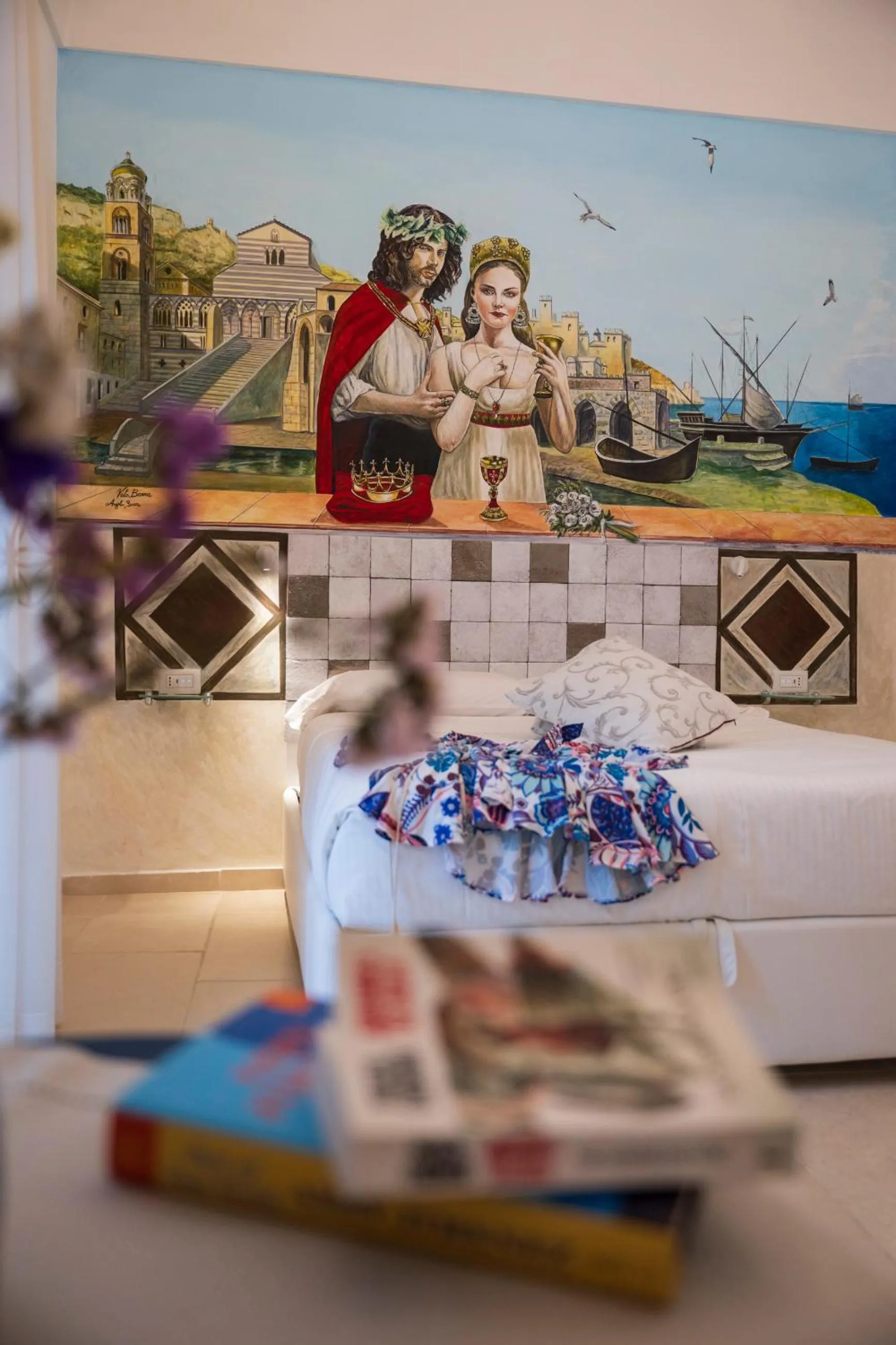 Decorative detail in Hotel Antica Repubblica in Amalfi center at 100mt from the sea