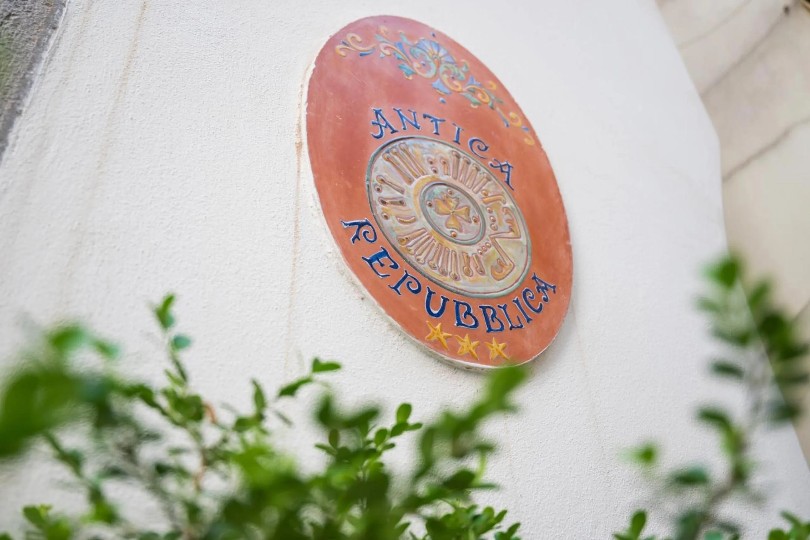 Property logo or sign in Hotel Antica Repubblica in Amalfi center at 100mt from the sea