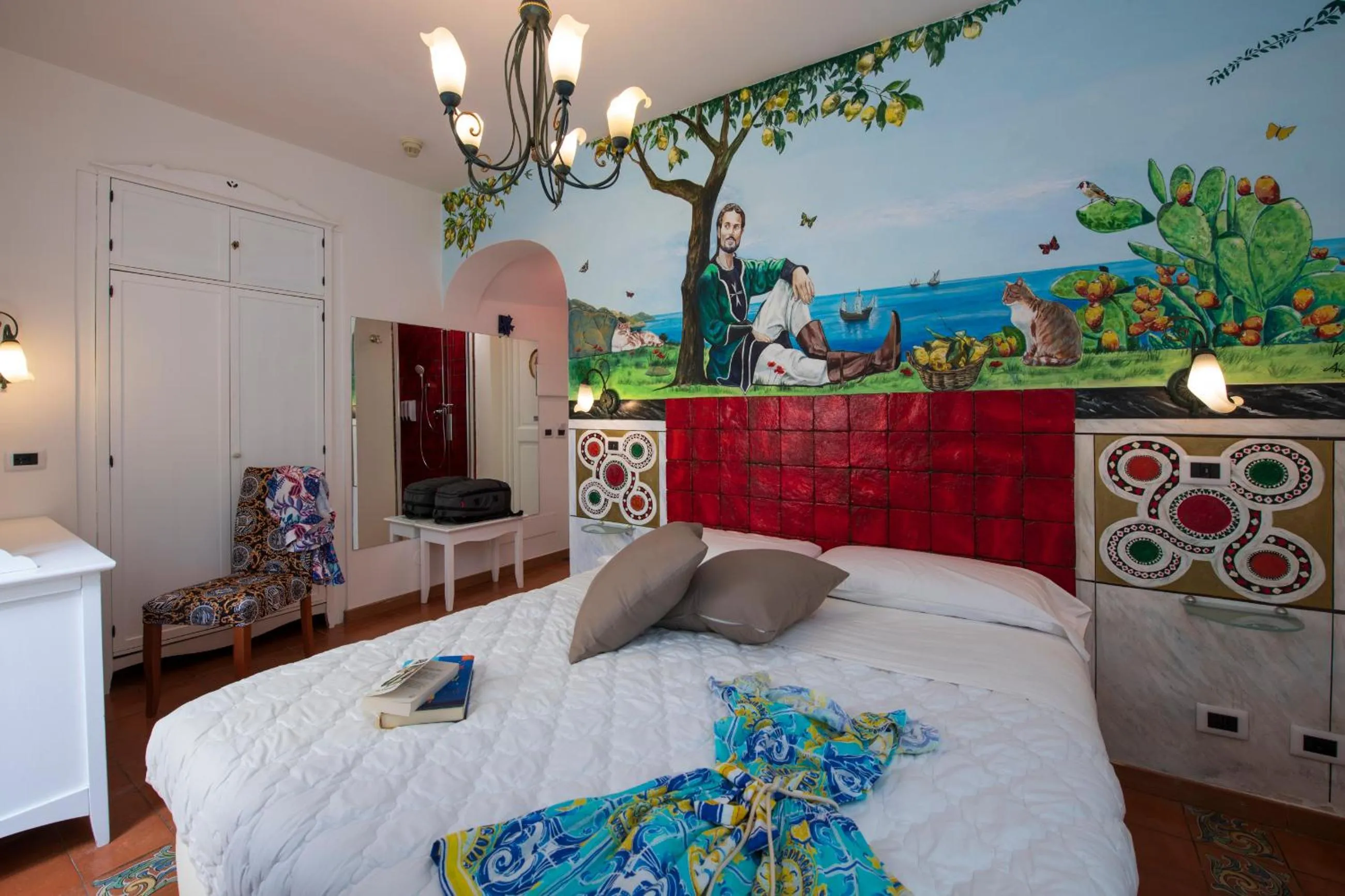 Bedroom, Bed in Hotel Antica Repubblica in Amalfi center at 100mt from the sea