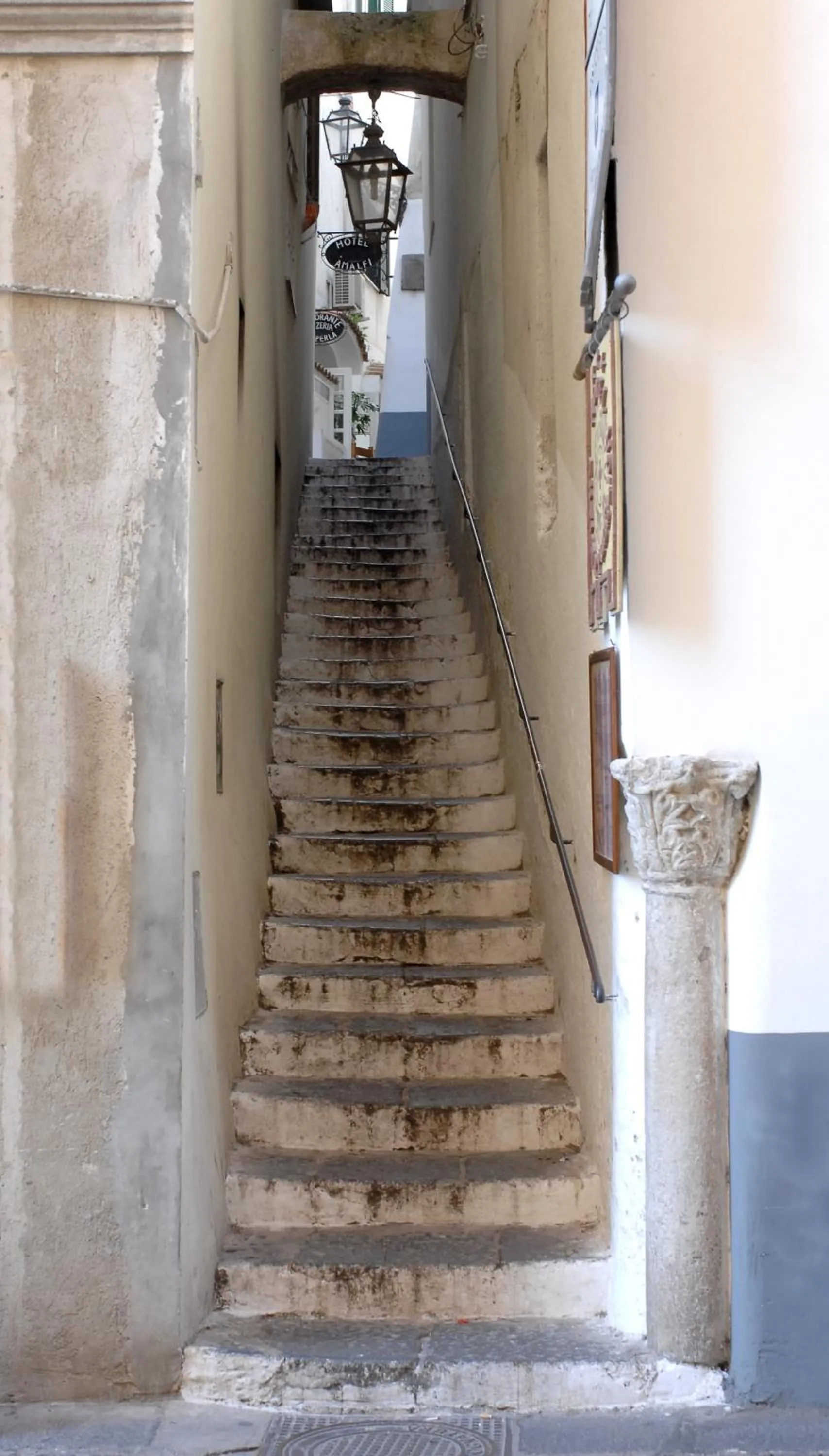 View (from property/room) in Hotel Antica Repubblica in Amalfi center at 100mt from the sea