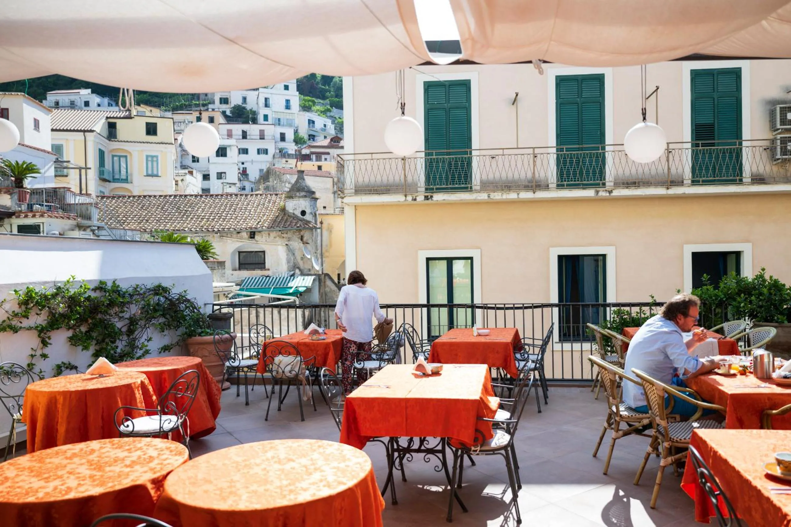 Balcony/Terrace in Hotel Antica Repubblica in Amalfi center at 100mt from the sea