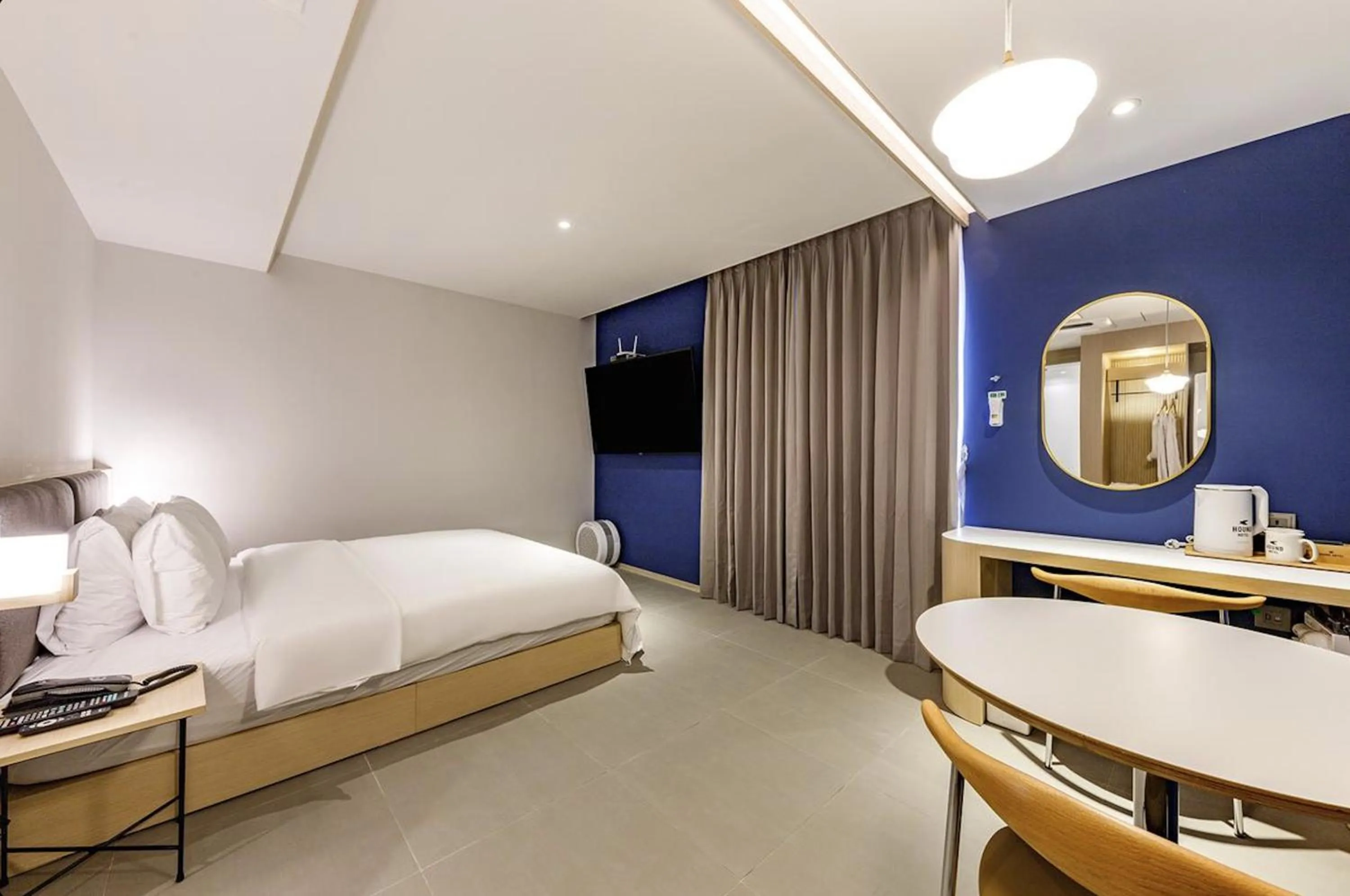 Bed in Daegu Hound Hotel Dongchon Amusement Park