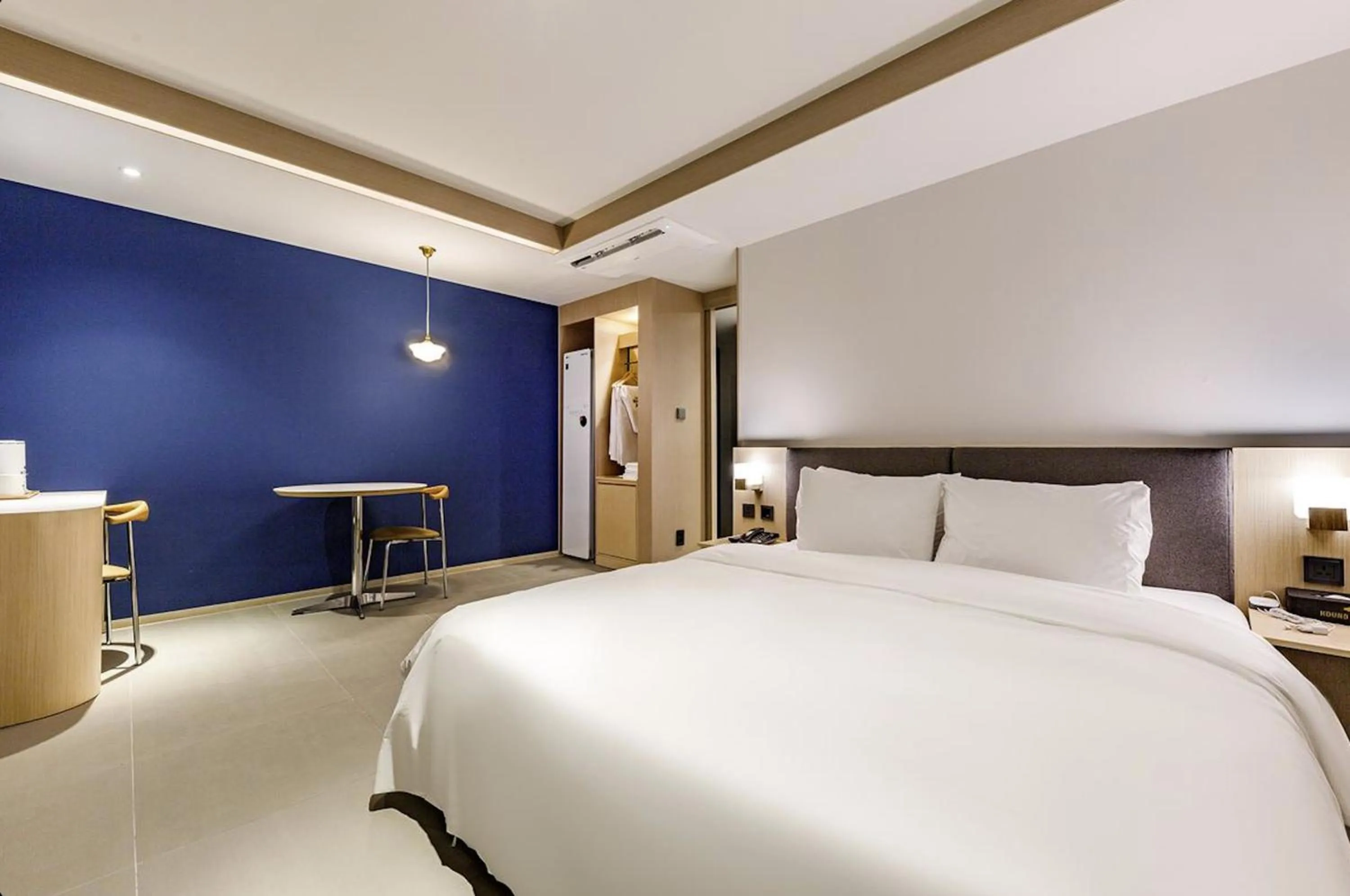 Bed in Daegu Hound Hotel Dongchon Amusement Park