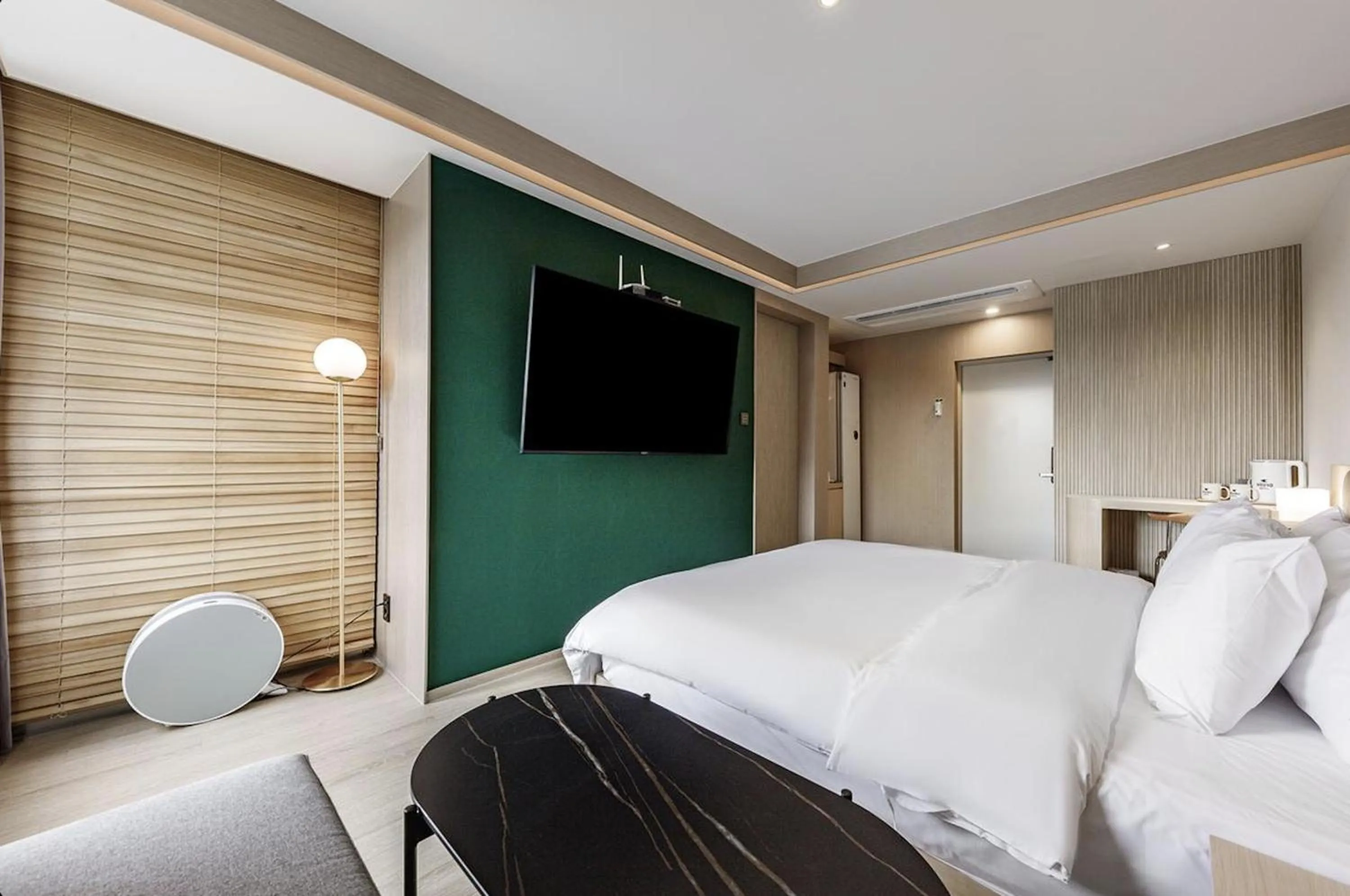 Bed in Daegu Hound Hotel Dongchon Amusement Park