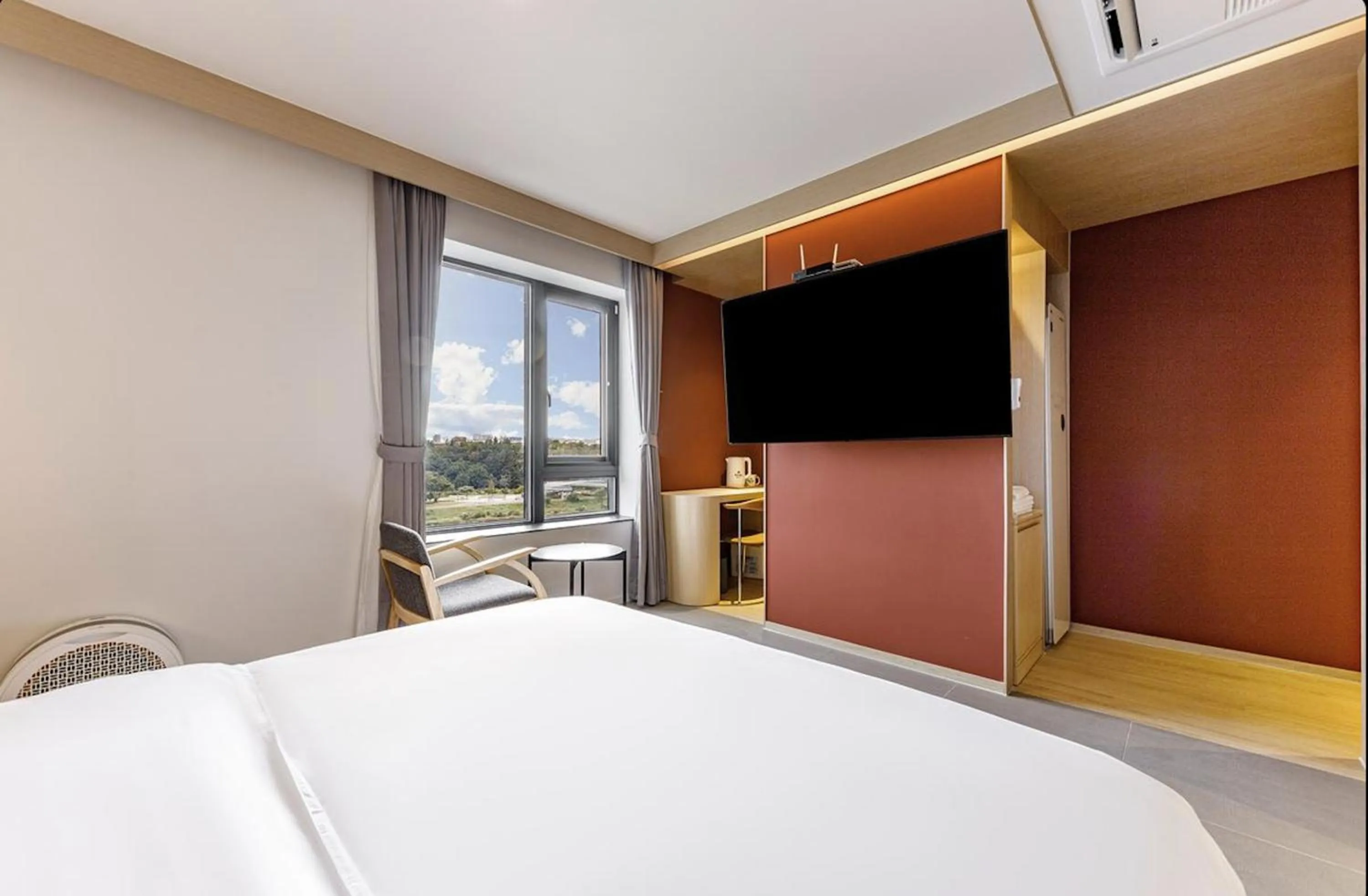 Bed in Daegu Hound Hotel Dongchon Amusement Park