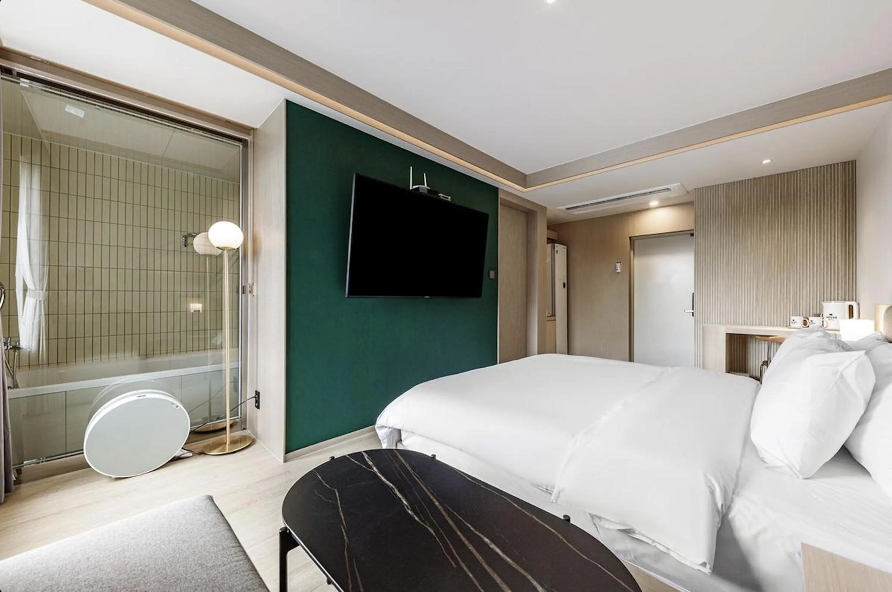 Bed in Daegu Hound Hotel Dongchon Amusement Park