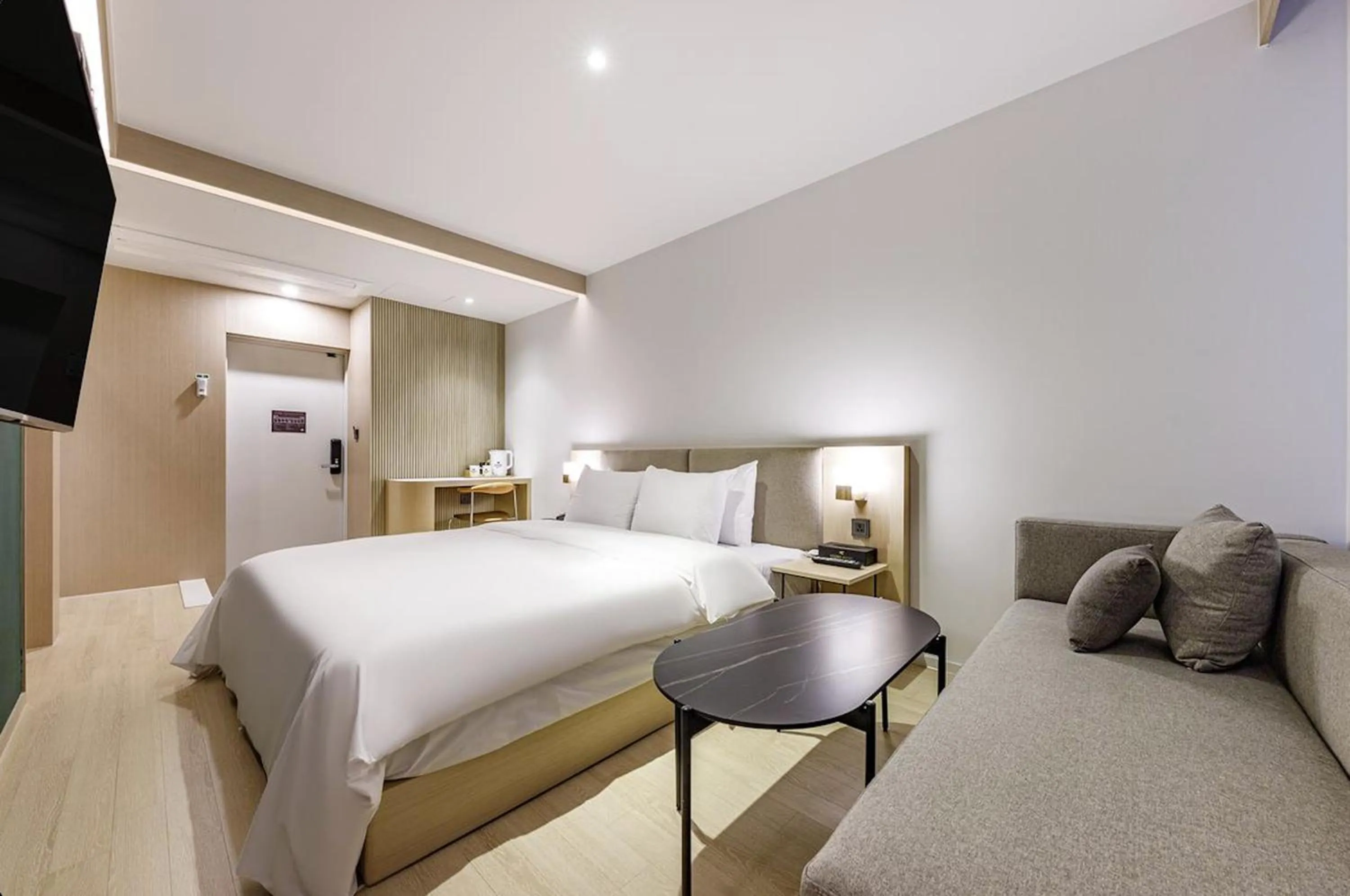 Bed in Daegu Hound Hotel Dongchon Amusement Park