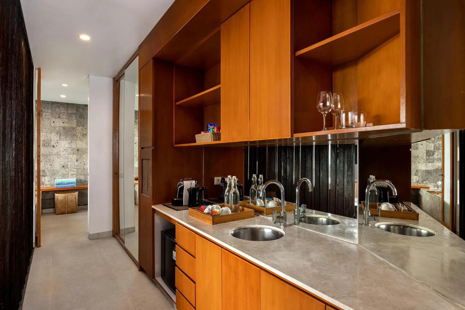 Kitchen or kitchenette in Hideaway Villas Bali - Uluwatu by Kanaan Hospitality