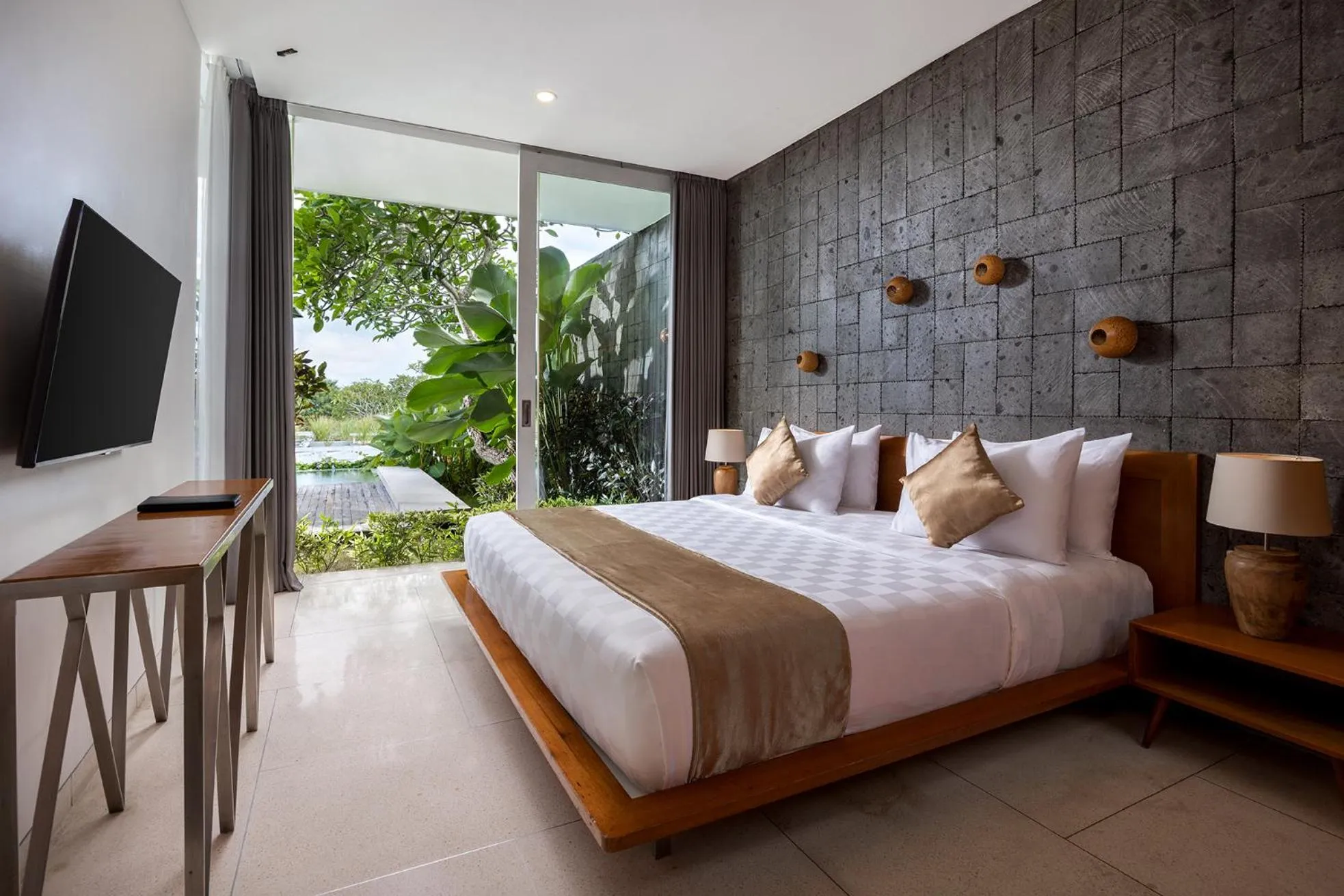 Bedroom, Bed in Hideaway Villas Bali - Uluwatu by Kanaan Hospitality