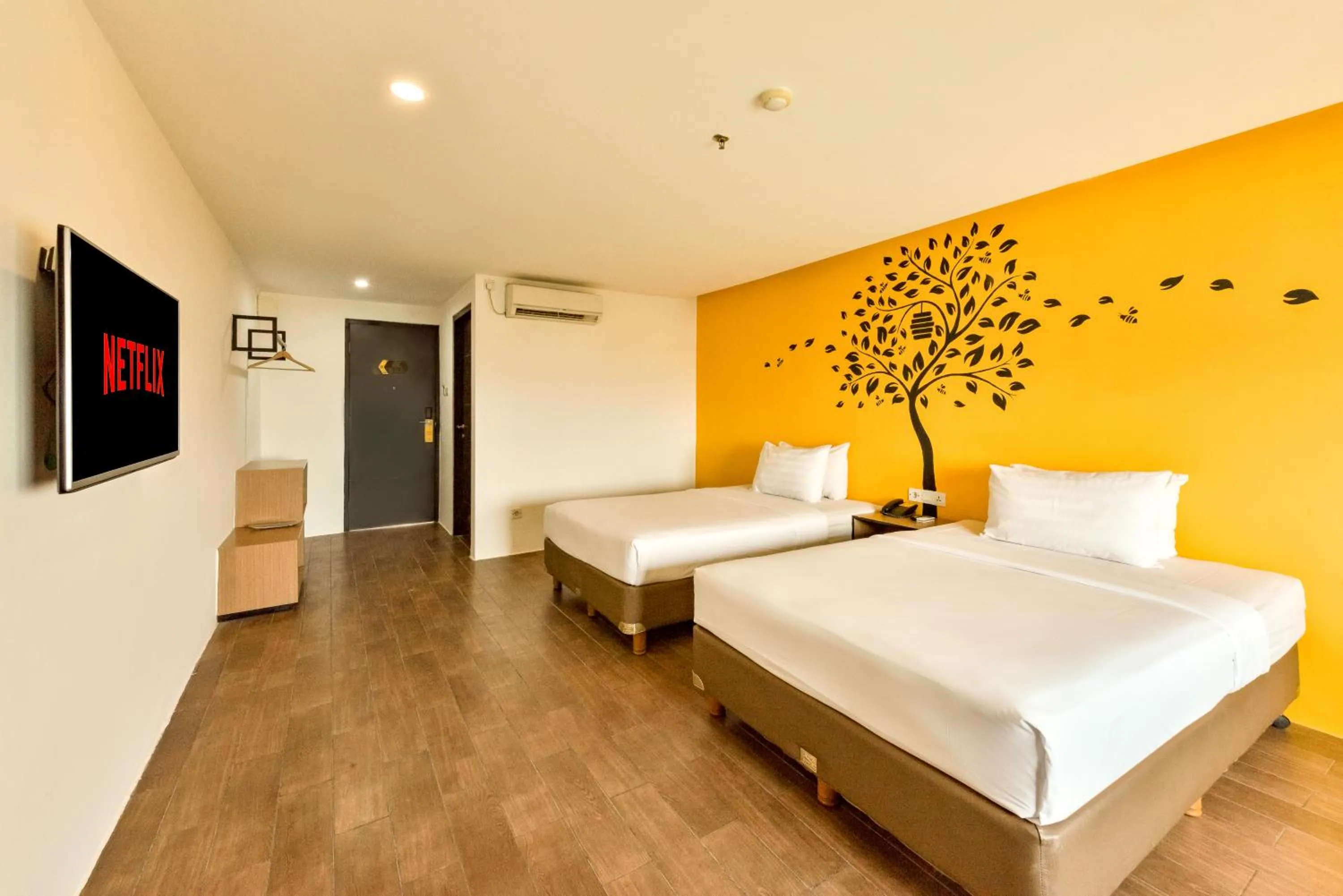 Bedroom, Bed in Yellow Bee Tangerang