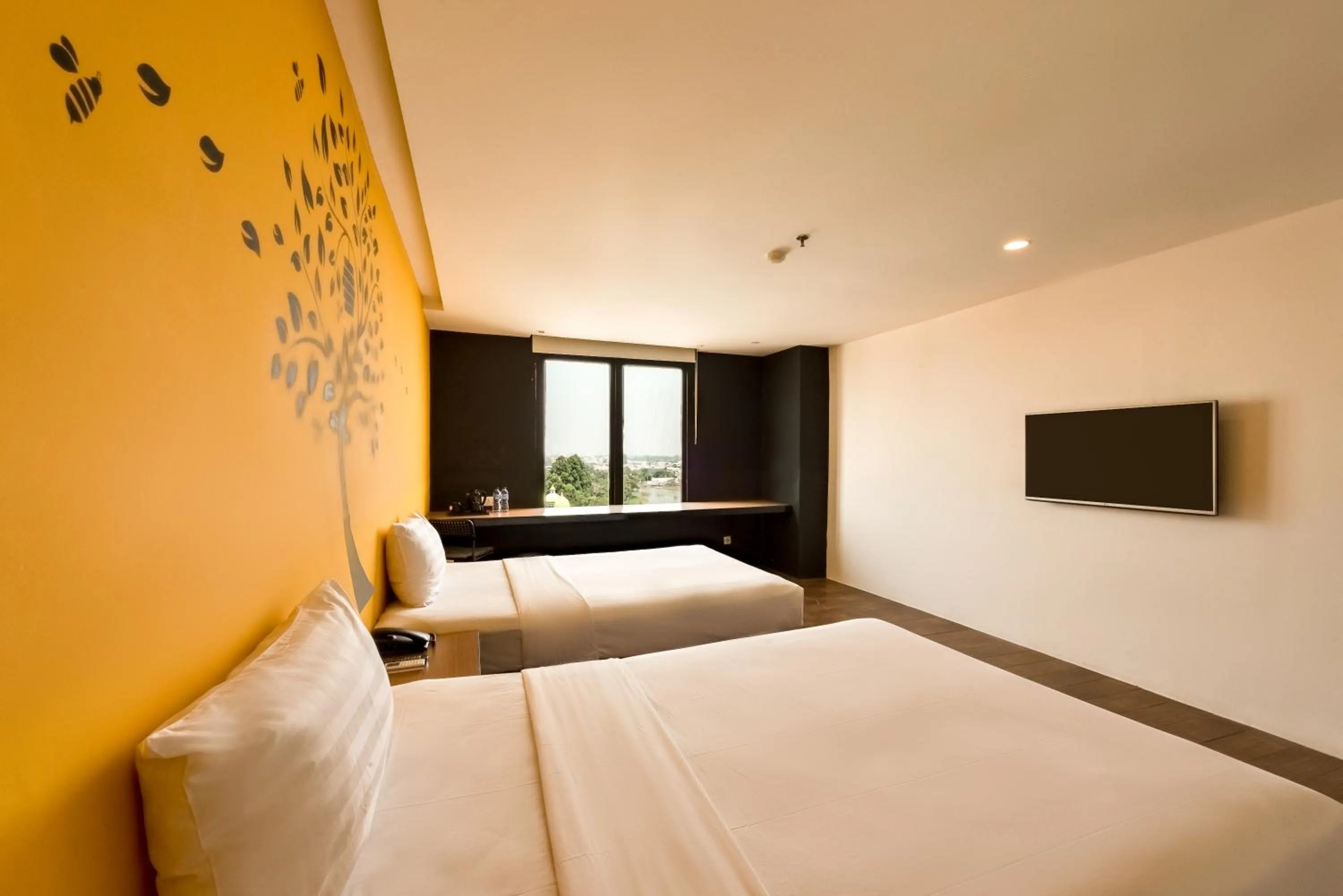 Bedroom, Bed in Yellow Bee Tangerang