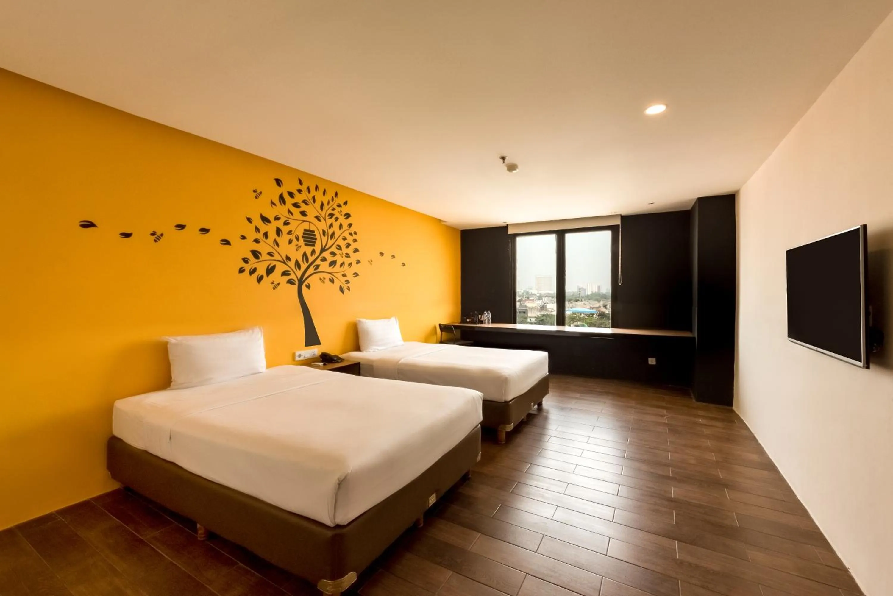 Bedroom, Bed in Yellow Bee Tangerang