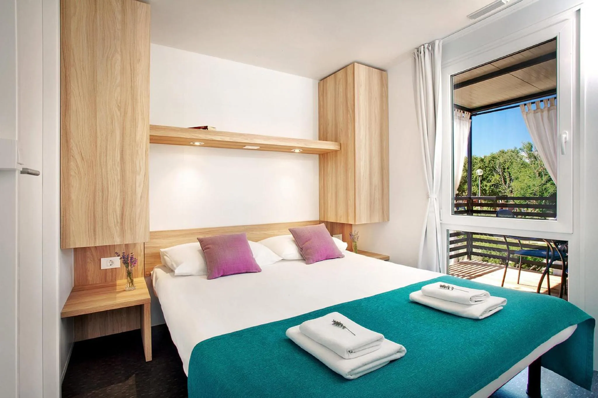 Bed in Aminess Maravea Camping Resort Holiday Homes - Premium