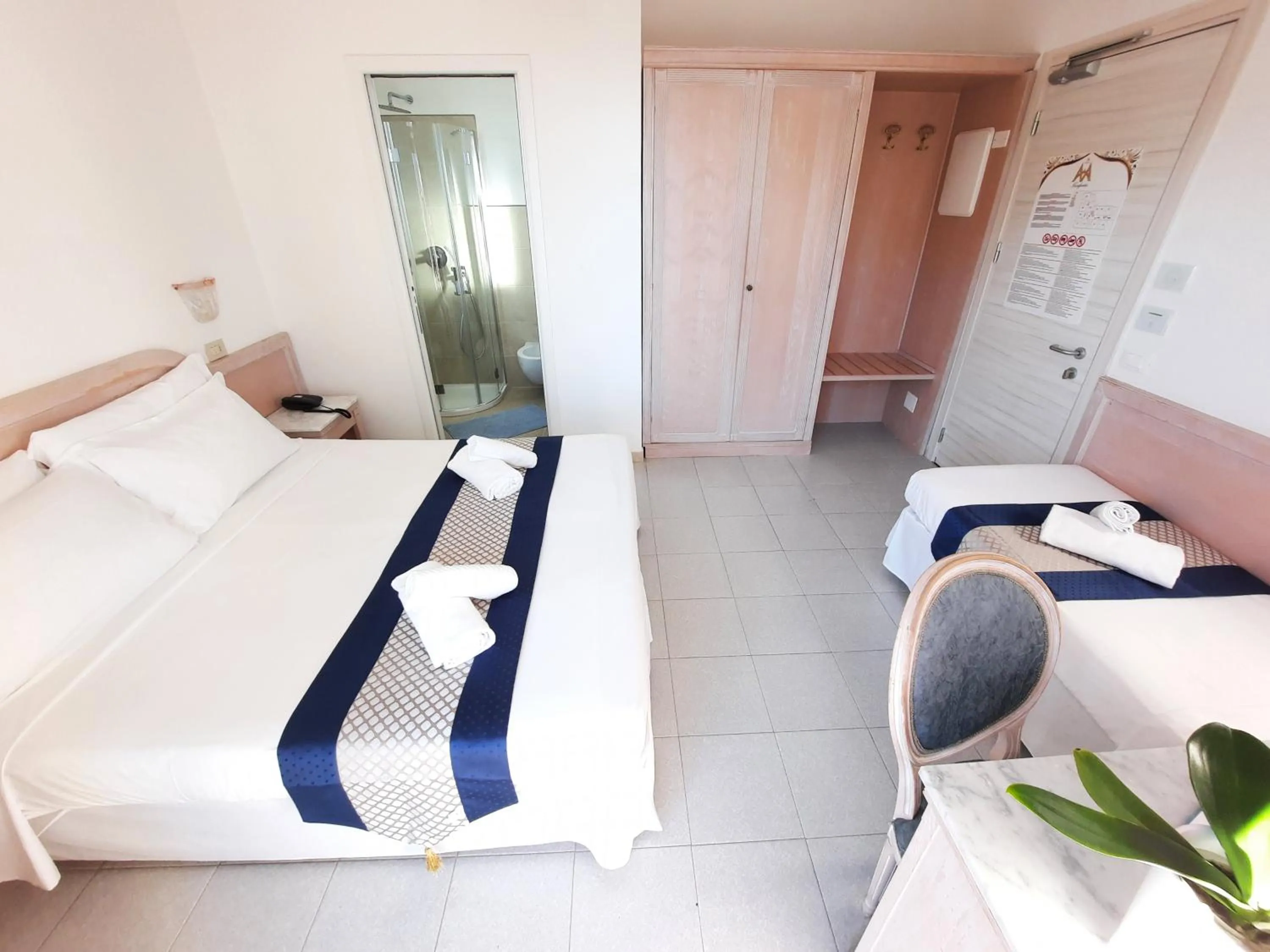 Bed in Hotel Margherita