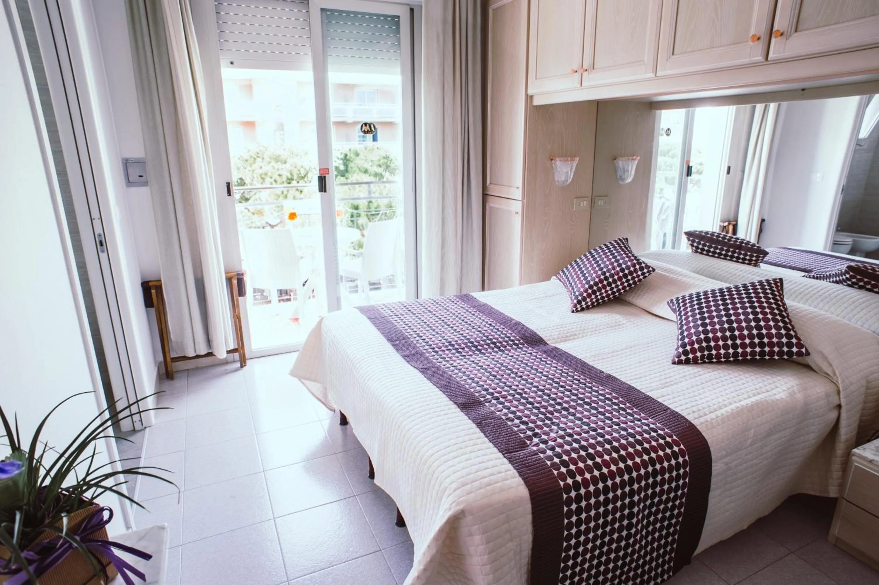 Bed in Hotel Margherita