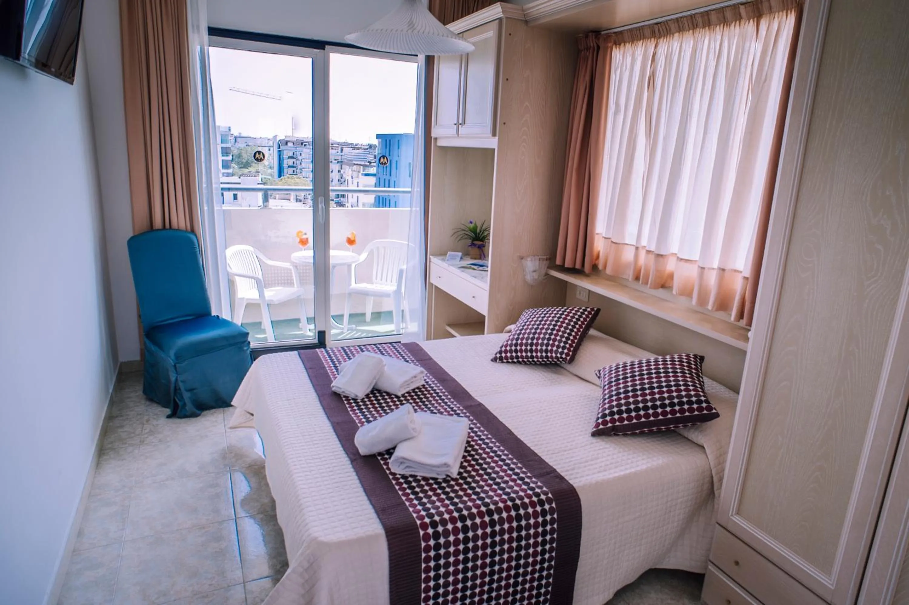 Bed in Hotel Margherita