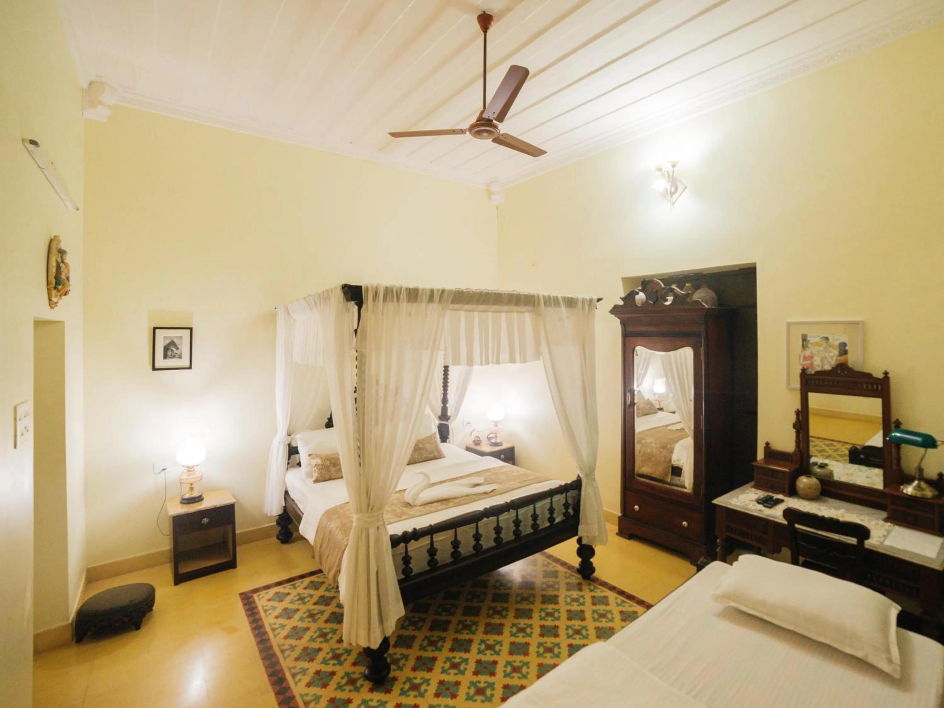 Bed in Casa Menezes - A Heritage Goan Homestay