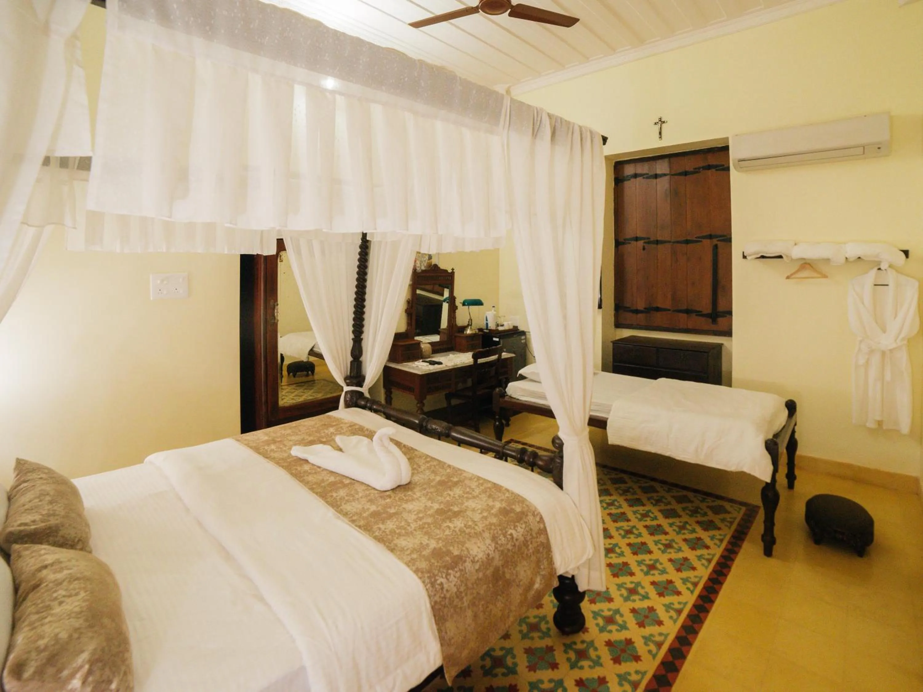 Bed in Casa Menezes - A Heritage Goan Homestay
