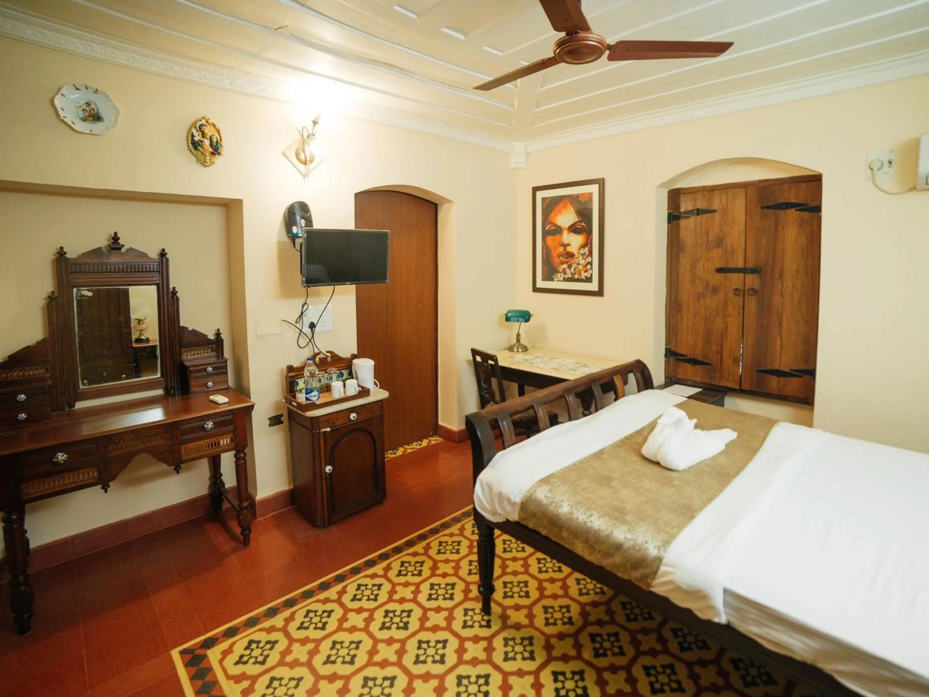 Bed in Casa Menezes - A Heritage Goan Homestay