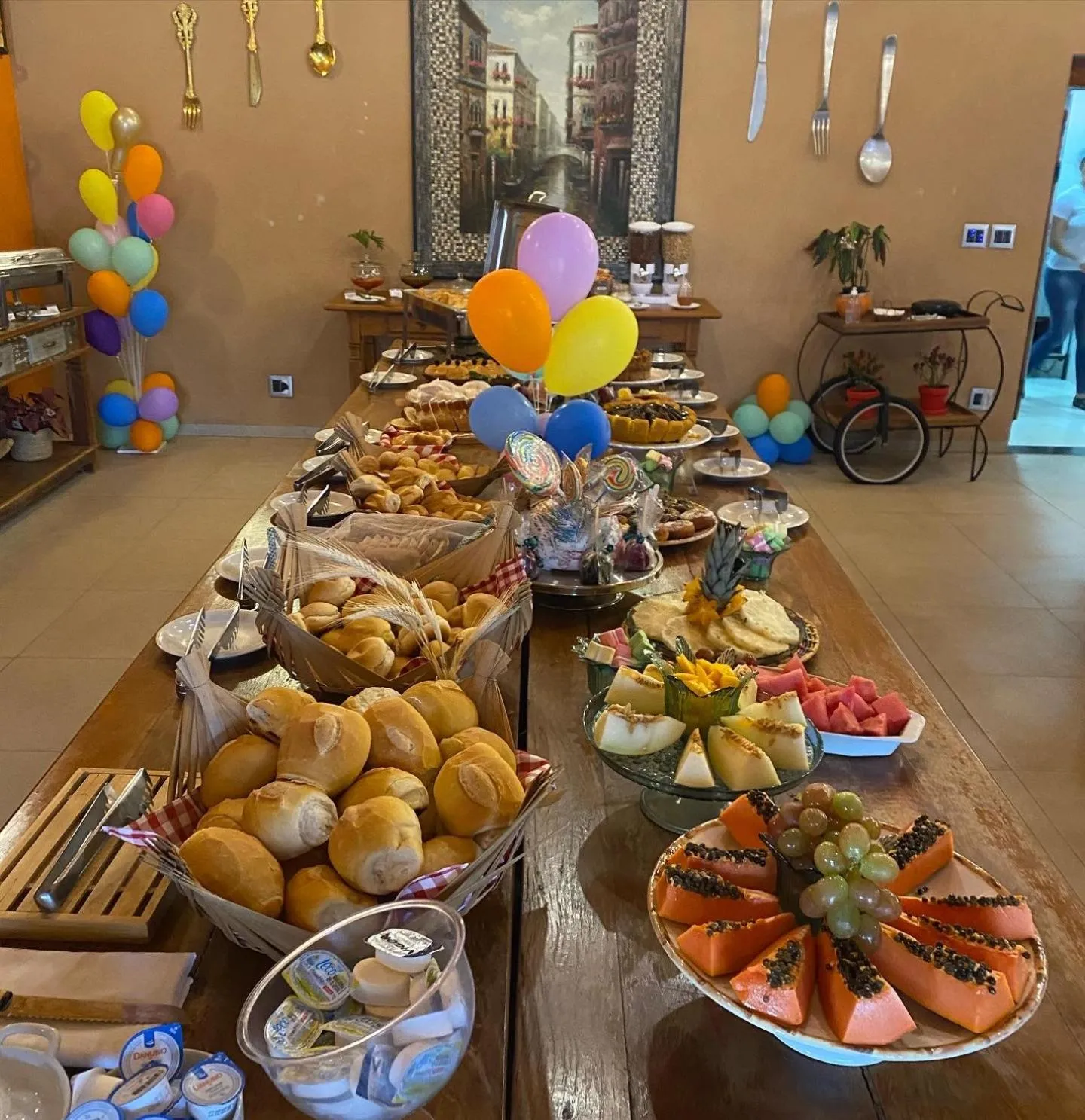 Restaurant/places to eat in Hotel Pousada Villa Itália Olímpia