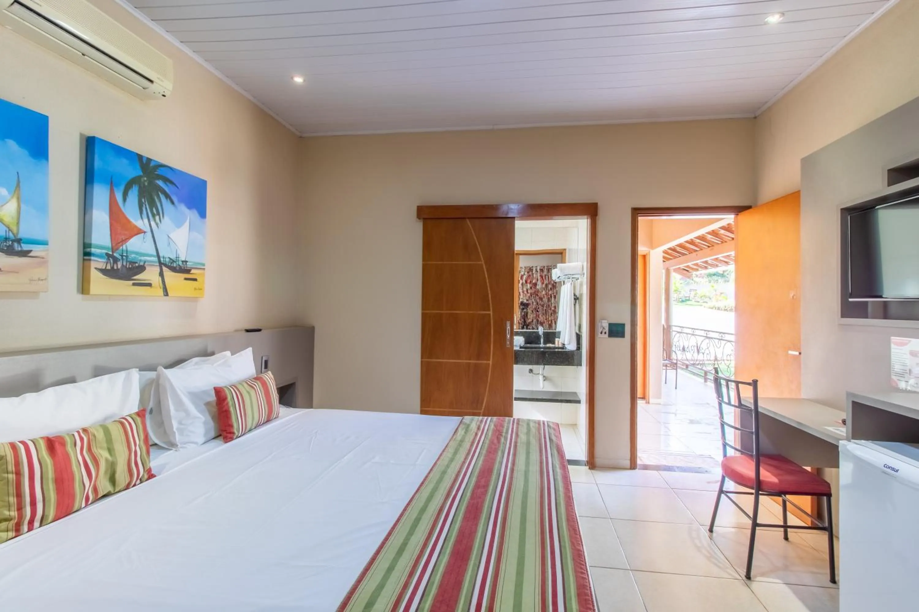 Bed in Hotel Pousada Villa Itália Olímpia