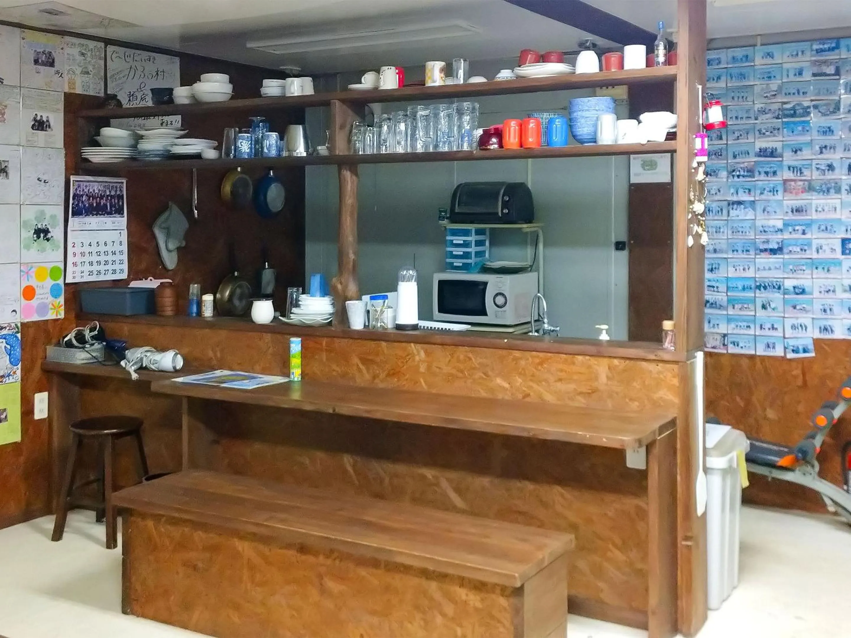 Communal lounge/ TV room in Sesoko Island Guest House Kafuu Village