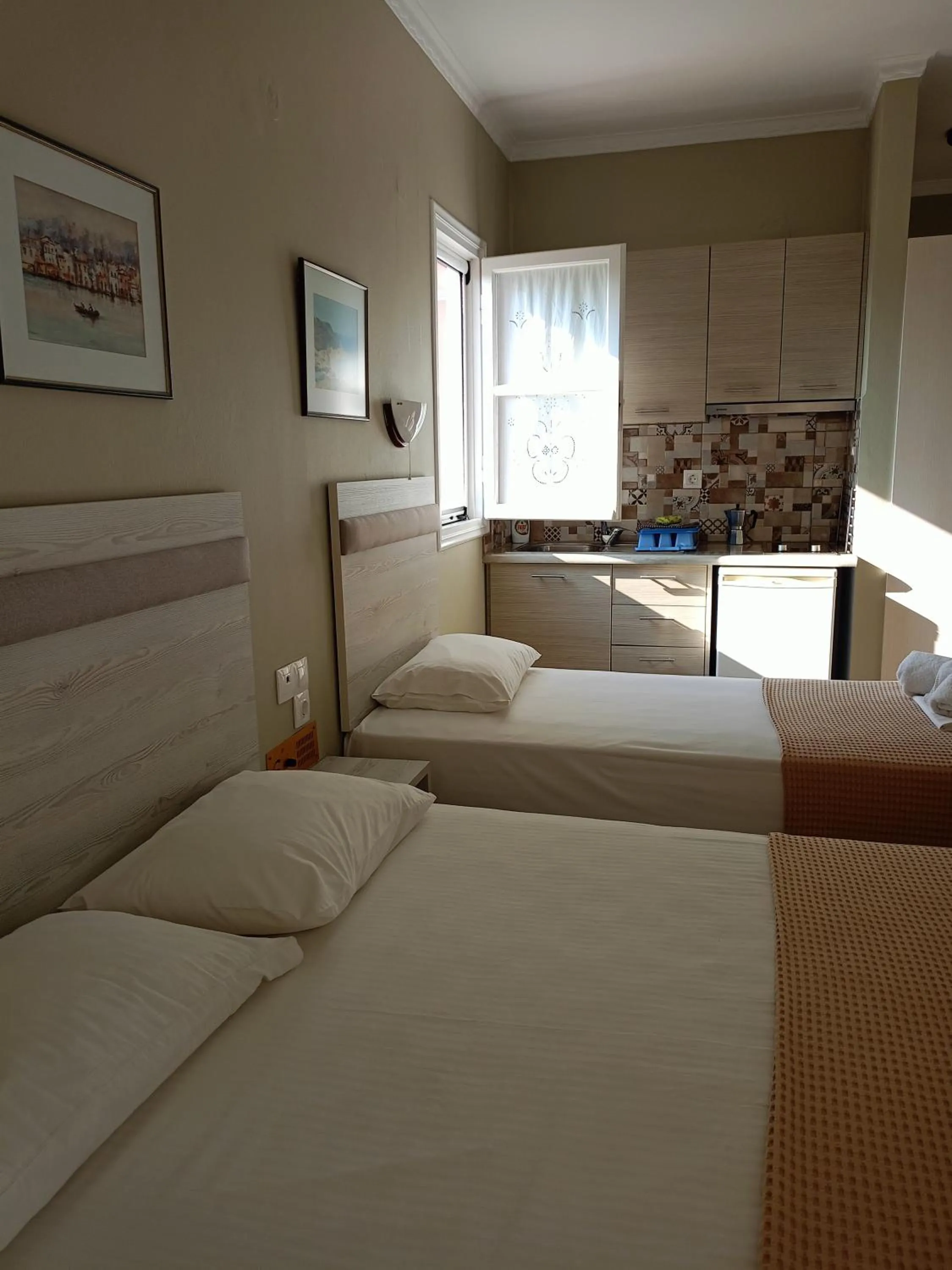 Bedroom, Bed in Apartments Filoxenia Zois