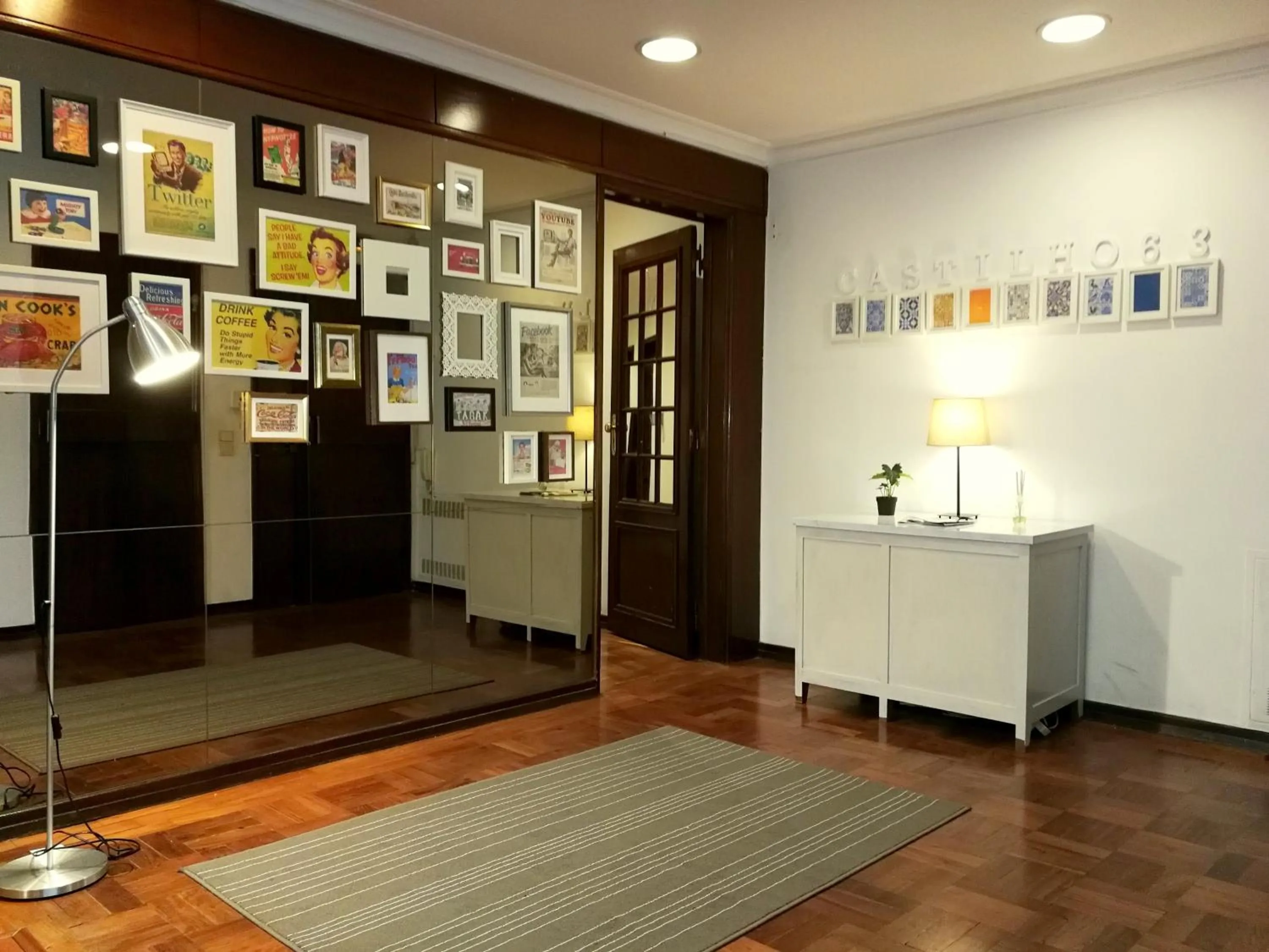 Decorative detail in Castilho 63 Hostel & Suites