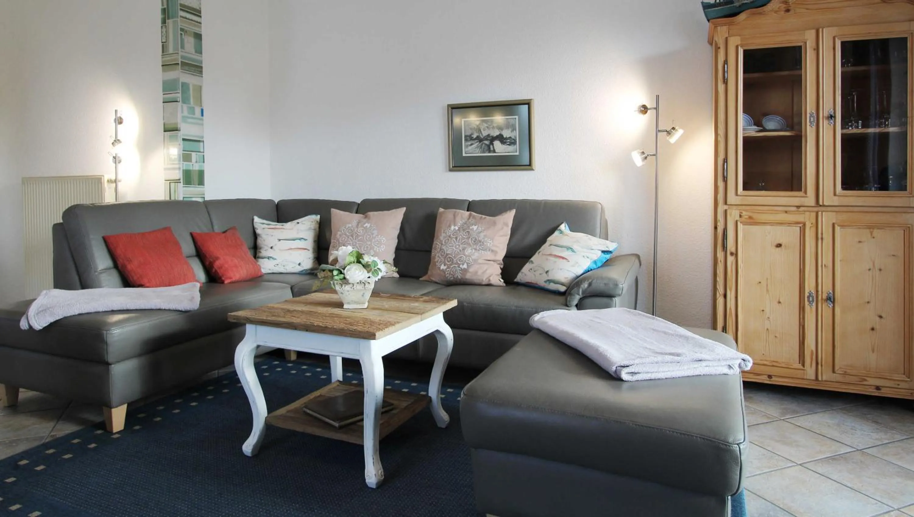 Living room in Ferienwohnung Ostseeinsel