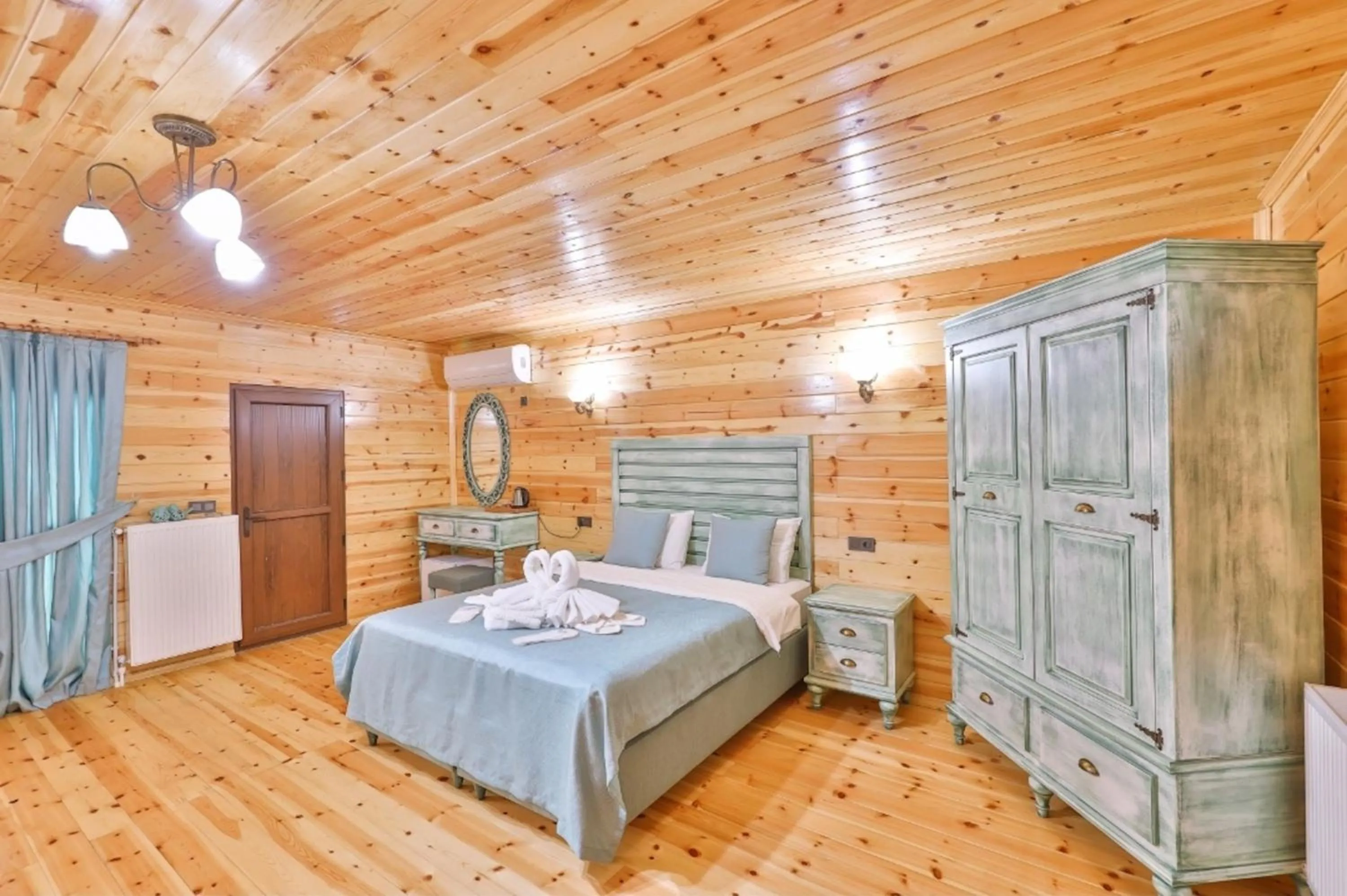 Bed in Agva Teras Garden Hotel & Bungalow