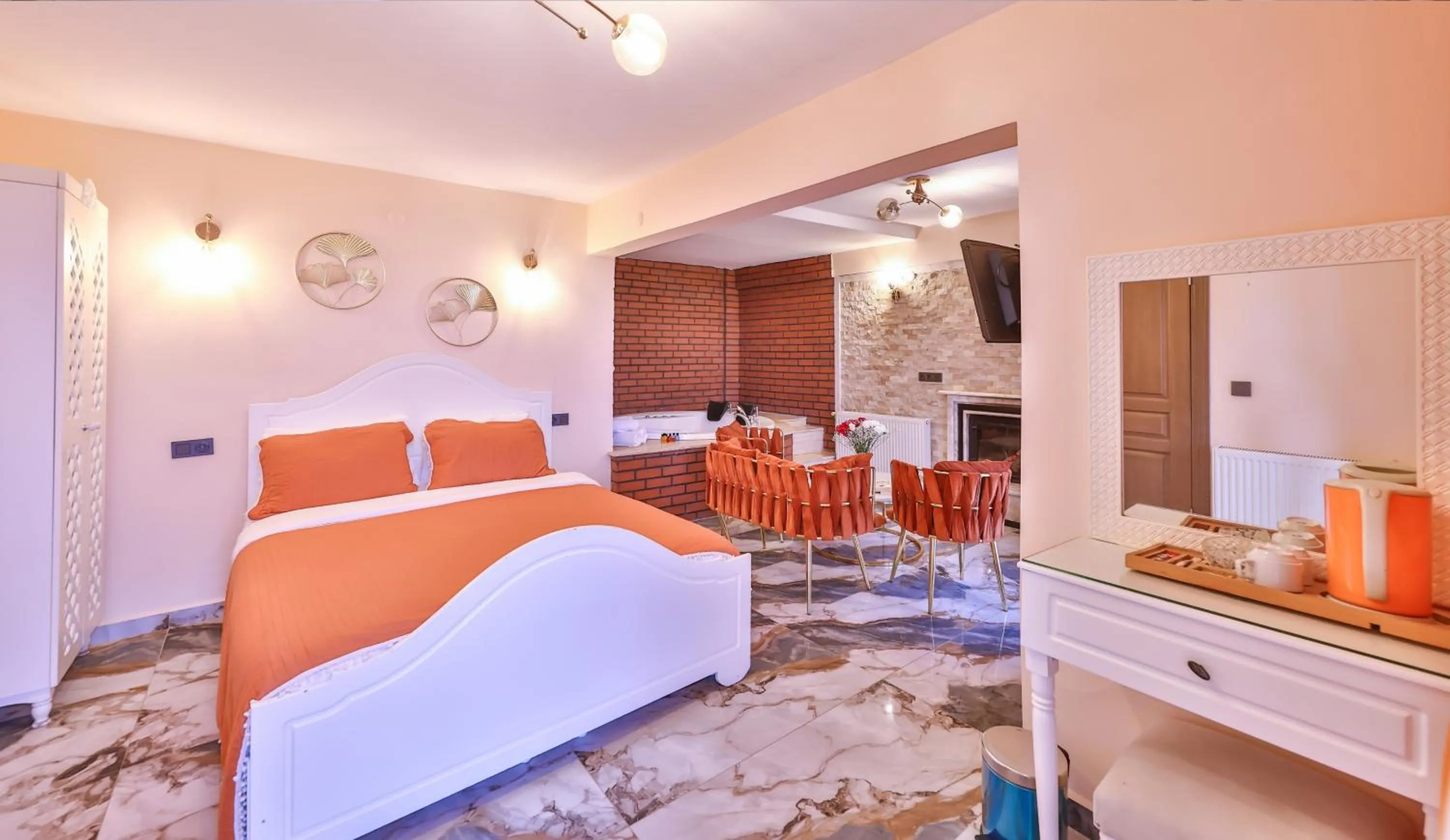 Bed in Agva Teras Garden Hotel & Bungalow