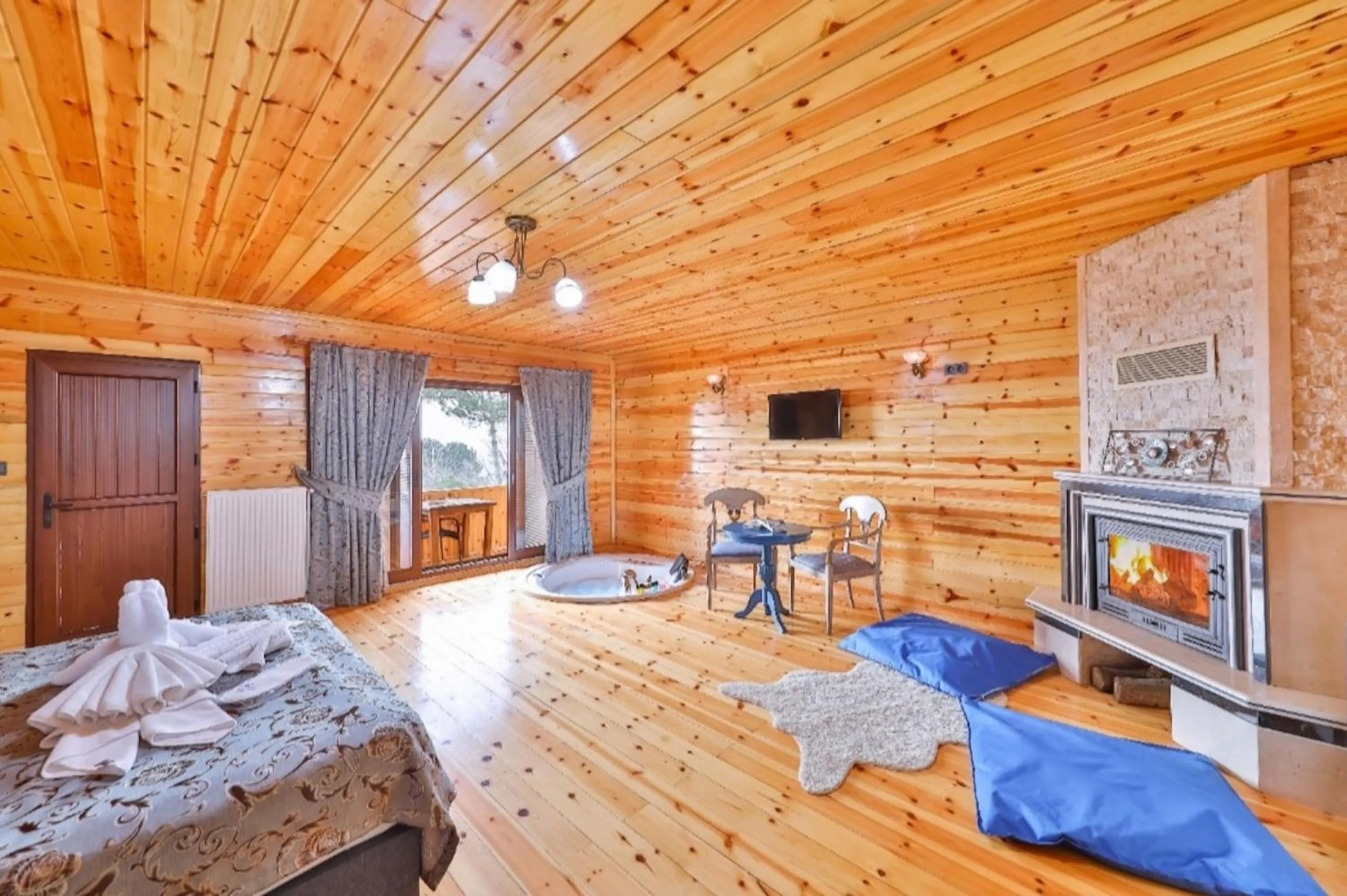 Bed in Agva Teras Garden Hotel & Bungalow