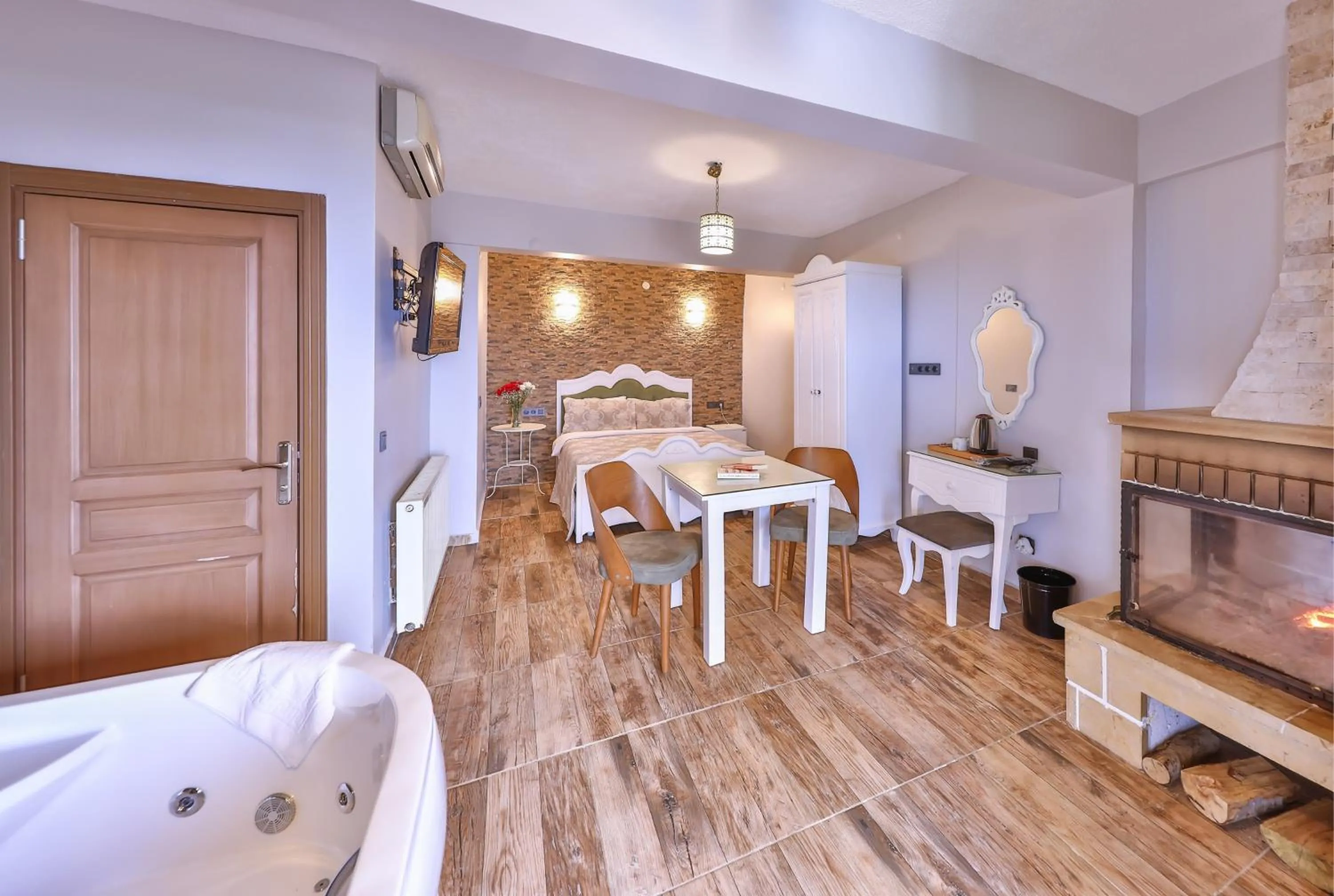 Bed in Agva Teras Garden Hotel & Bungalow