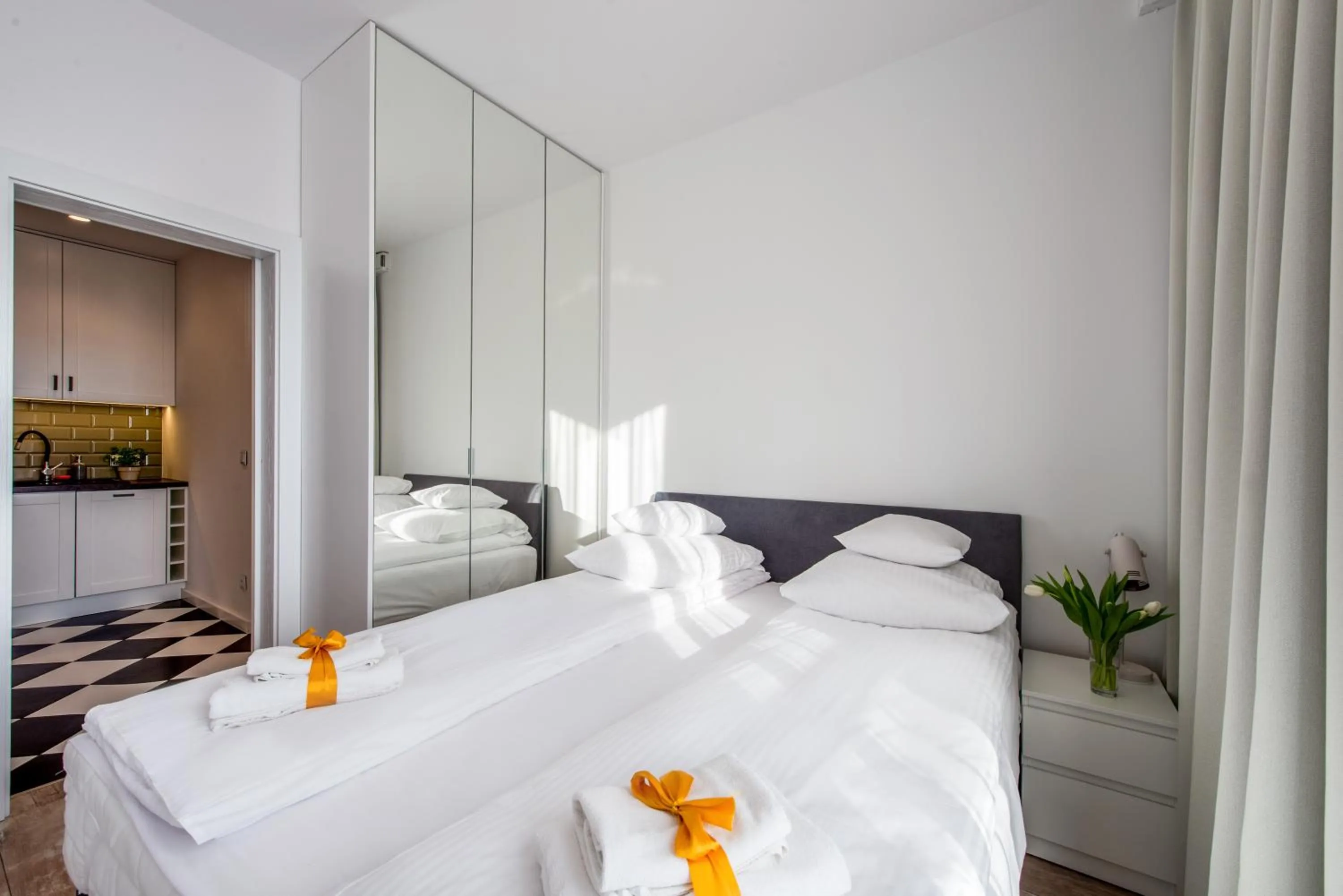 Bed in GO Apartments - ApartHotel