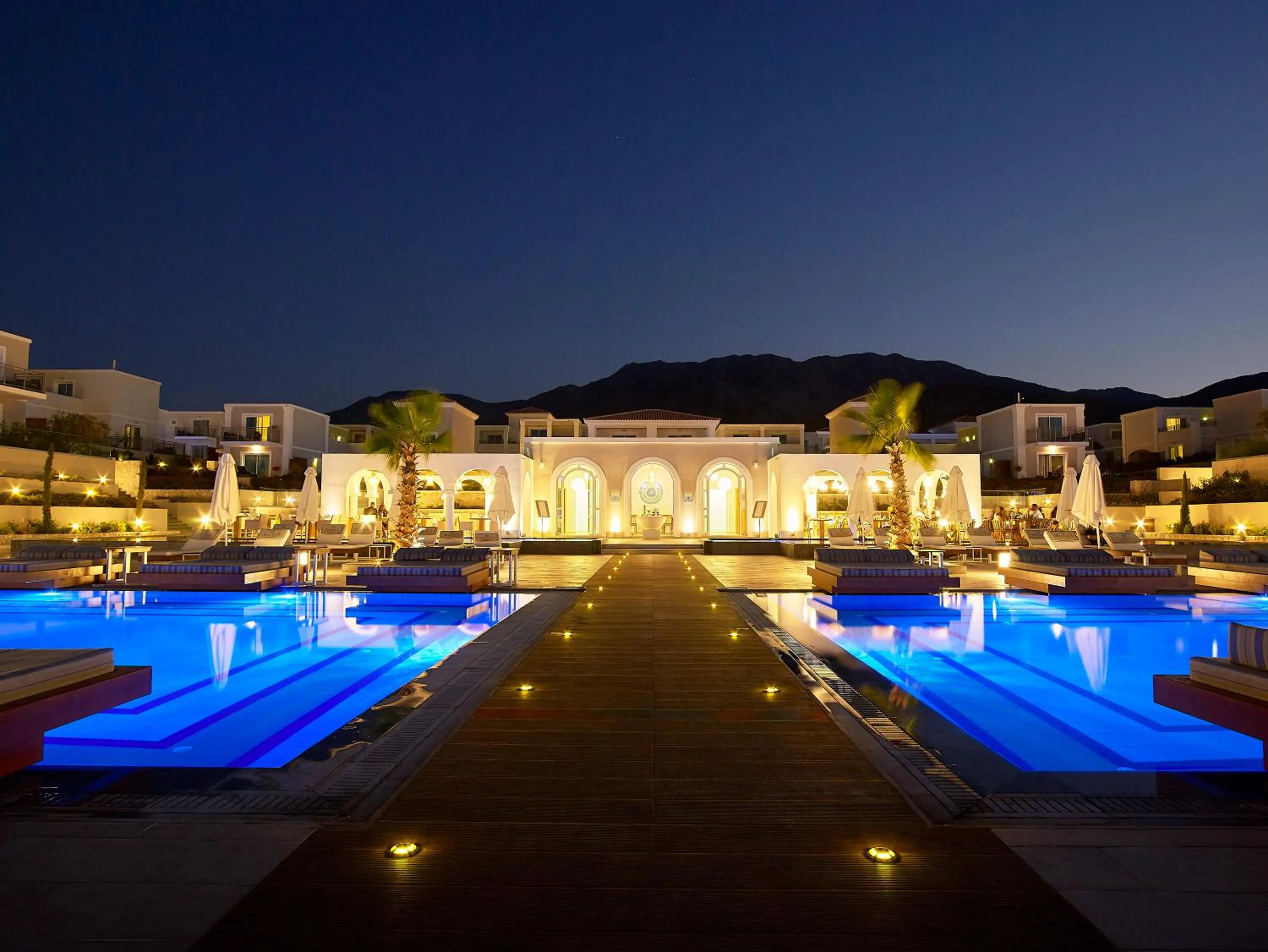 Pool view in Anemos Luxury Grand Resort