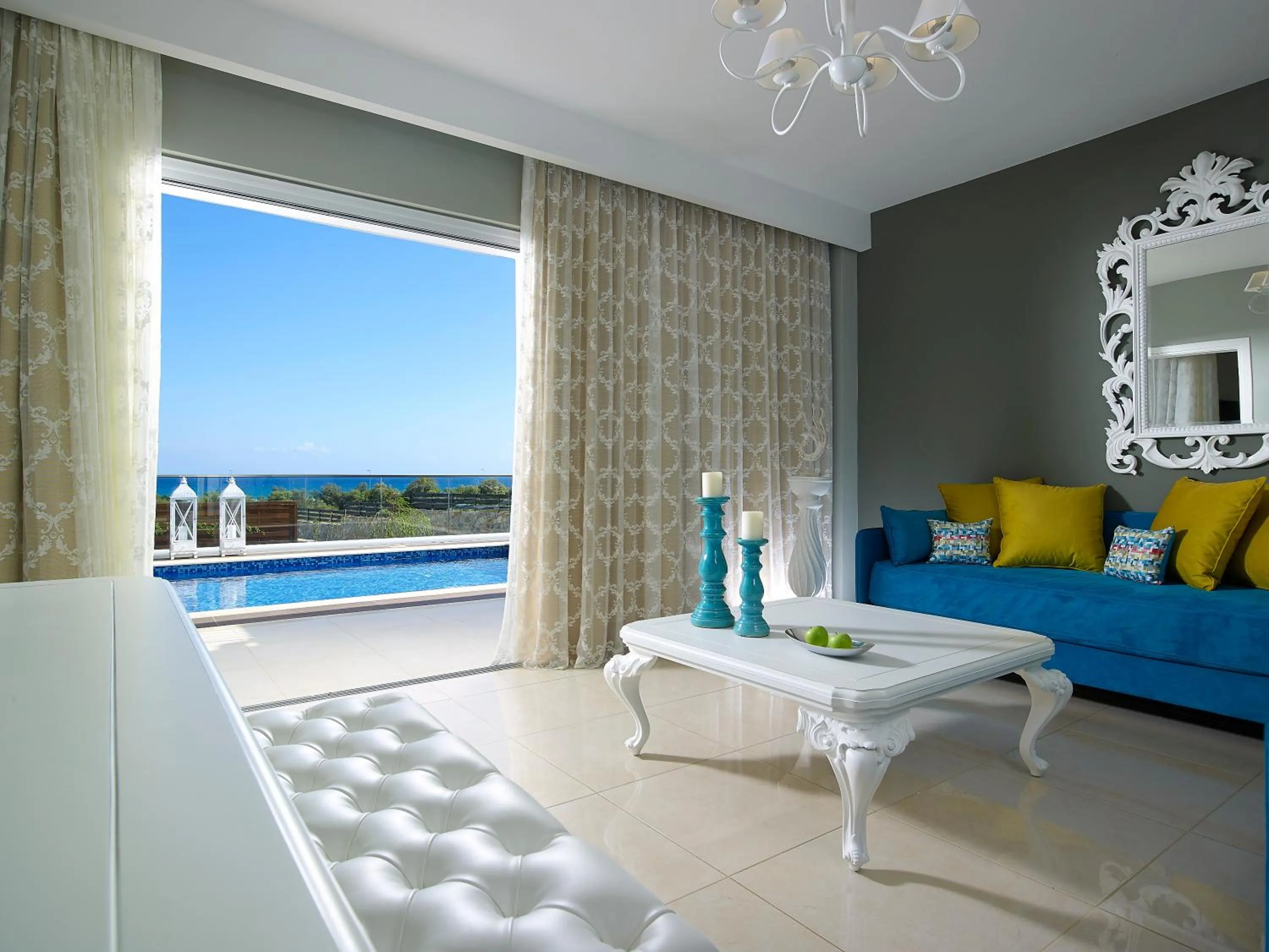 Living room in Anemos Luxury Grand Resort
